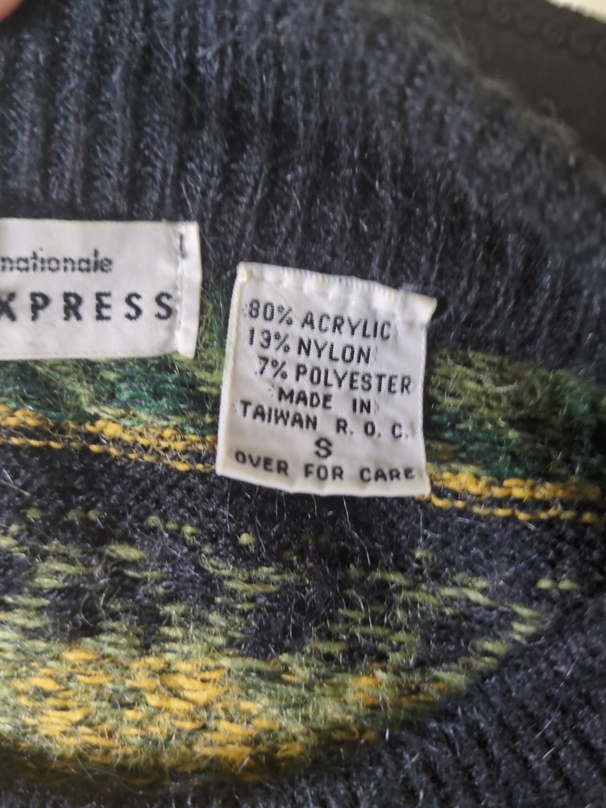 VTG 80s/ 90s Limited Express International Women’s S, Fairisle Knit Sweater