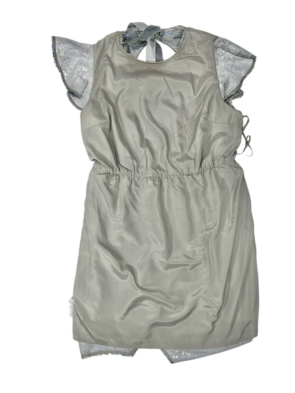 ASOS SIZE 16 SEQUIN Embellished PARTY DRESS DISCO COCKTAIL RAVE CLUB DIVA DANCER