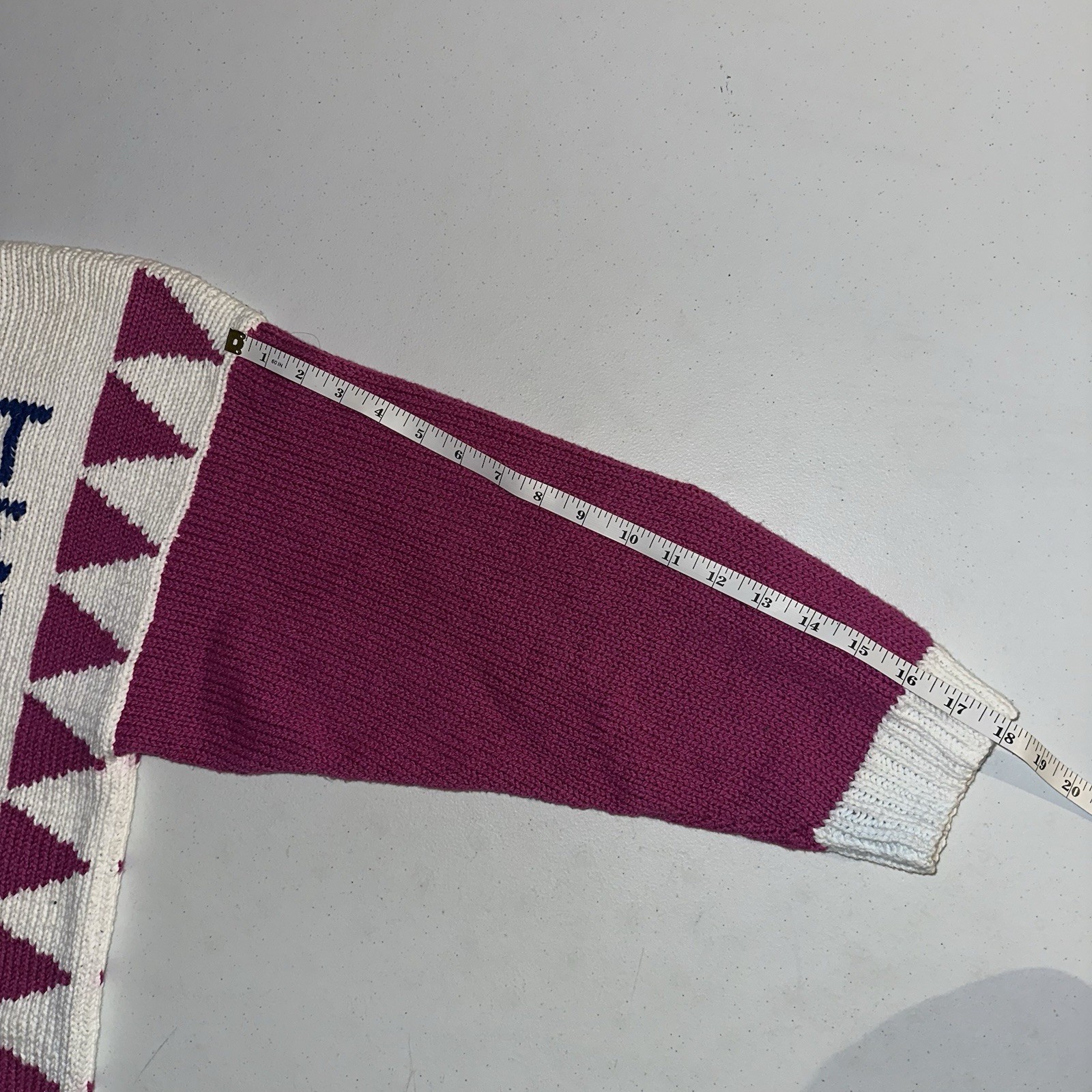 Vintage 1980s Raquels Collection 3D Tennis Knit Sweater Size Small Colorblock