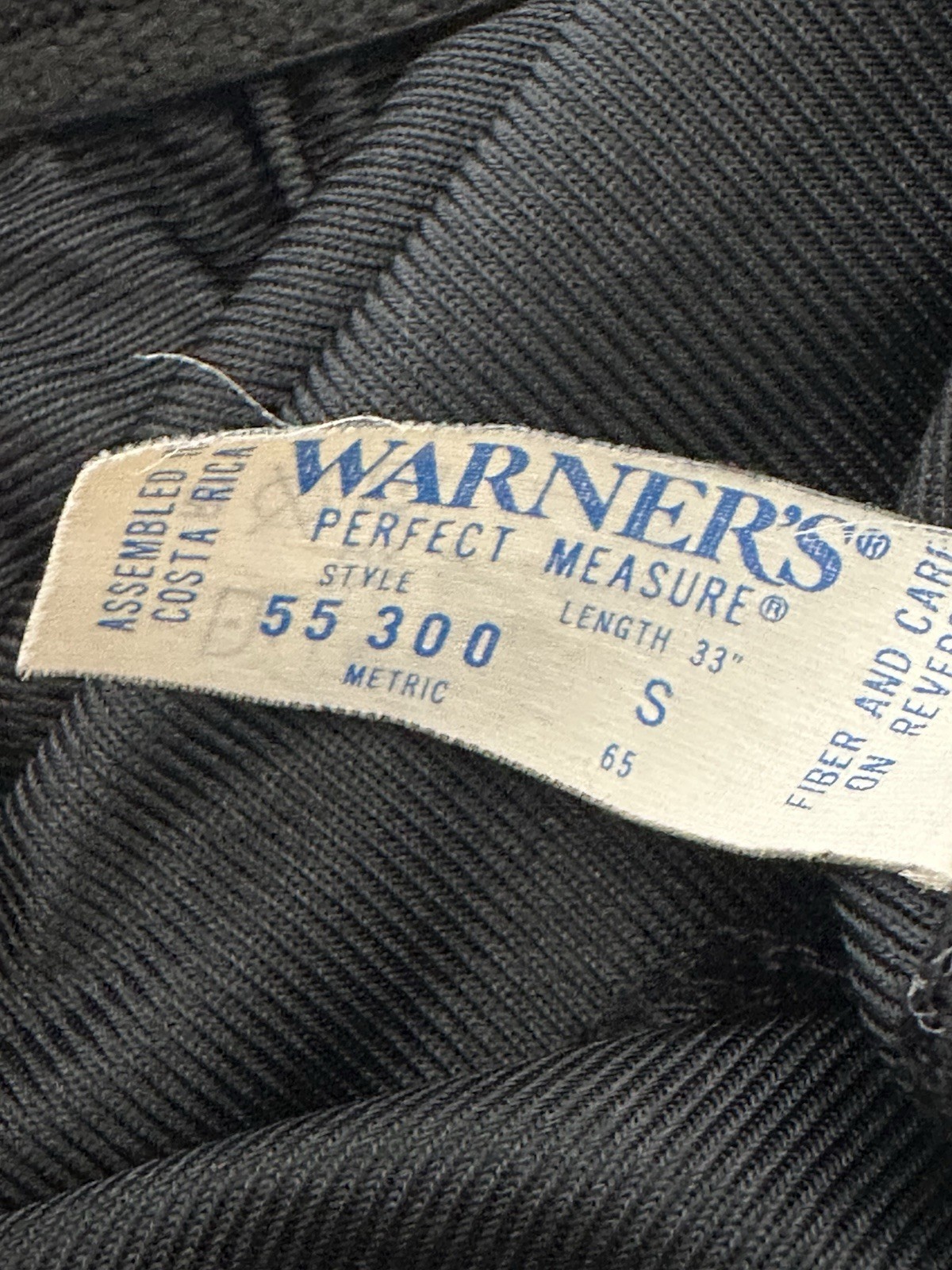 Vtg 70s Warners Perfect Measure Black Half Slip Skirt Scalloped Lace Hem S 21×32