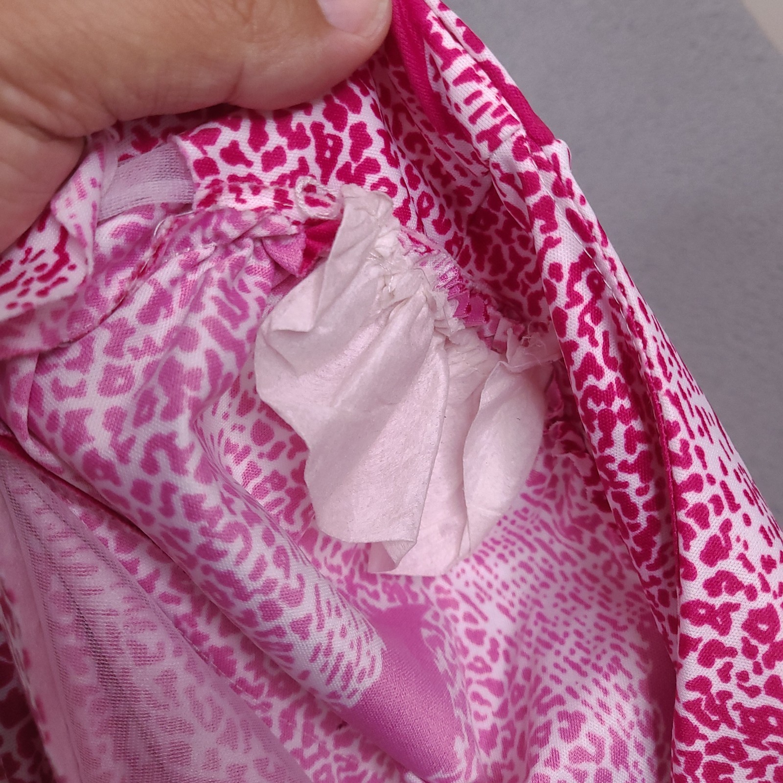 Vintage 80s Glamax Women’s Dress Size 15-16 Fuchsia Pink white