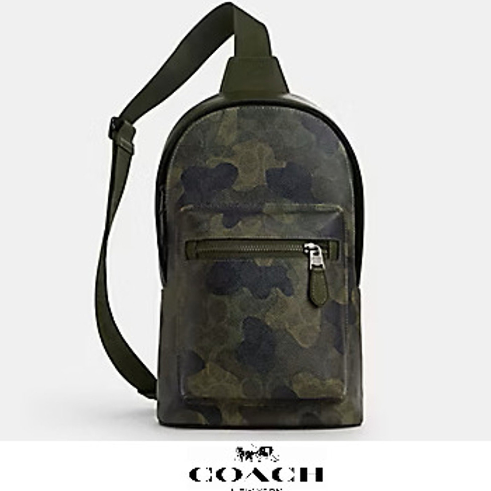 NWT ❤️Coach West Pack In Signature Camo Print