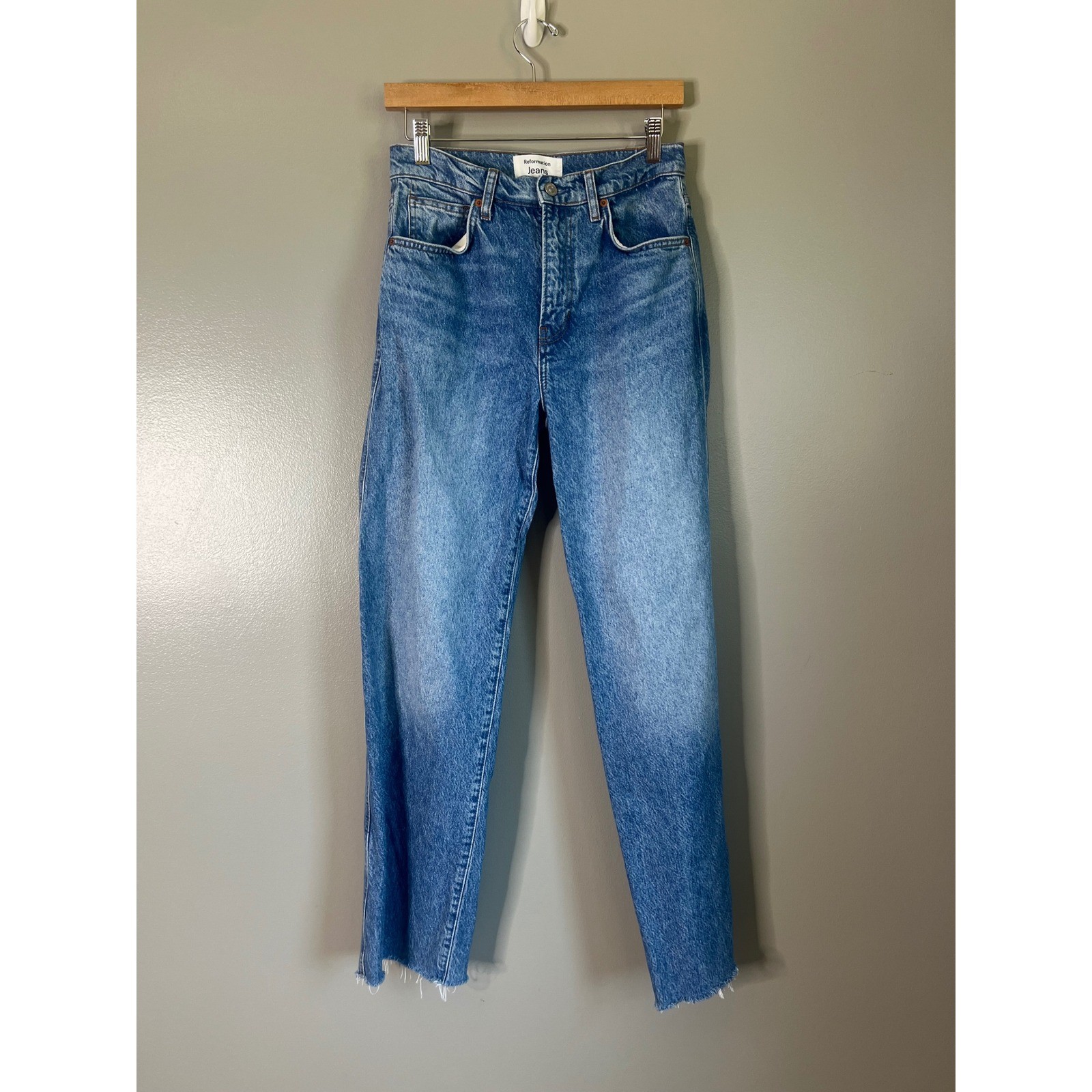 Reformation Val 90’s mid rise straight jeans size 26 casual