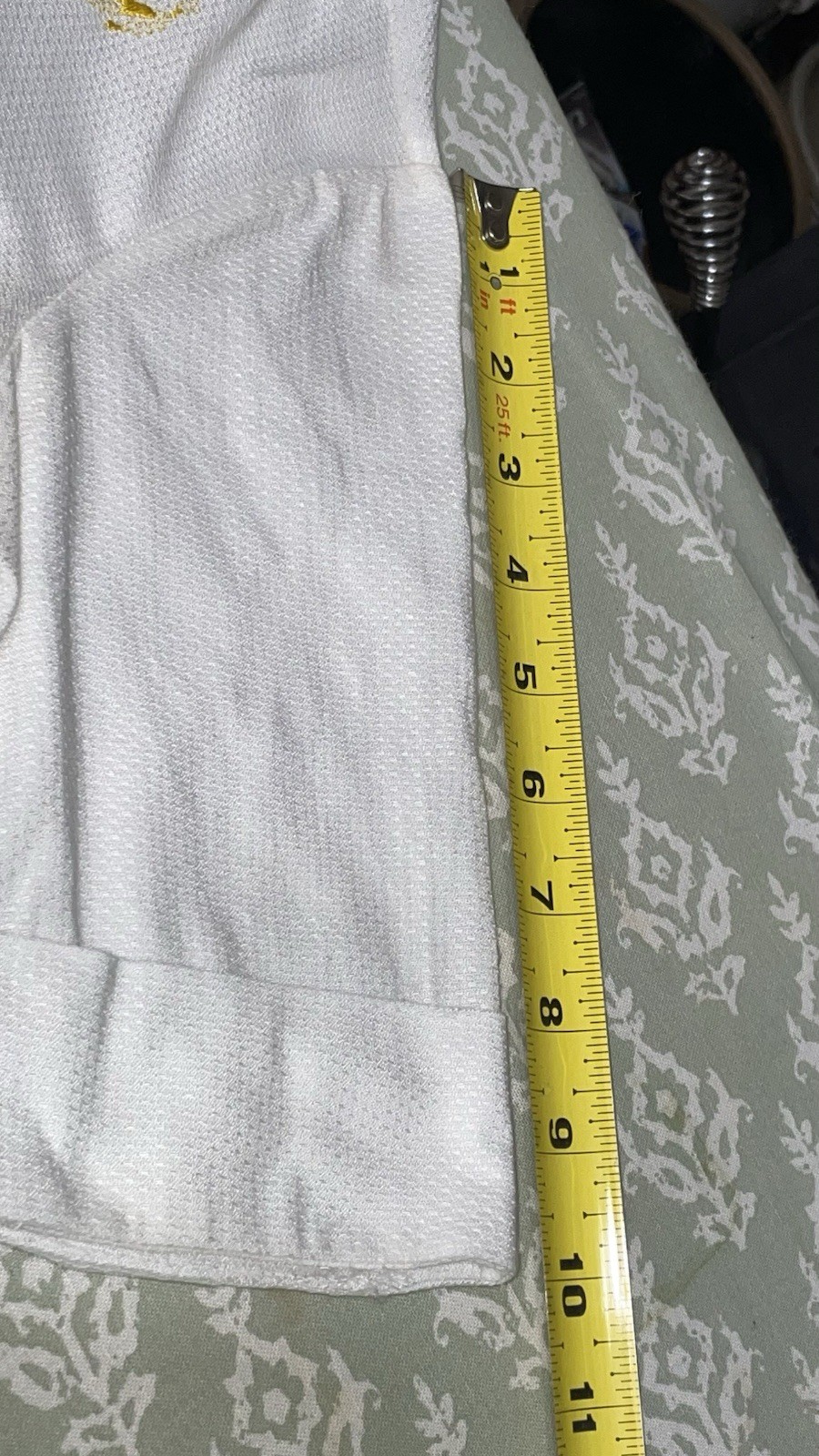 Vintage 40s 50s White Cotton RAYON Dress Embroidered Poodles 32″ Bust 32” WAIST
