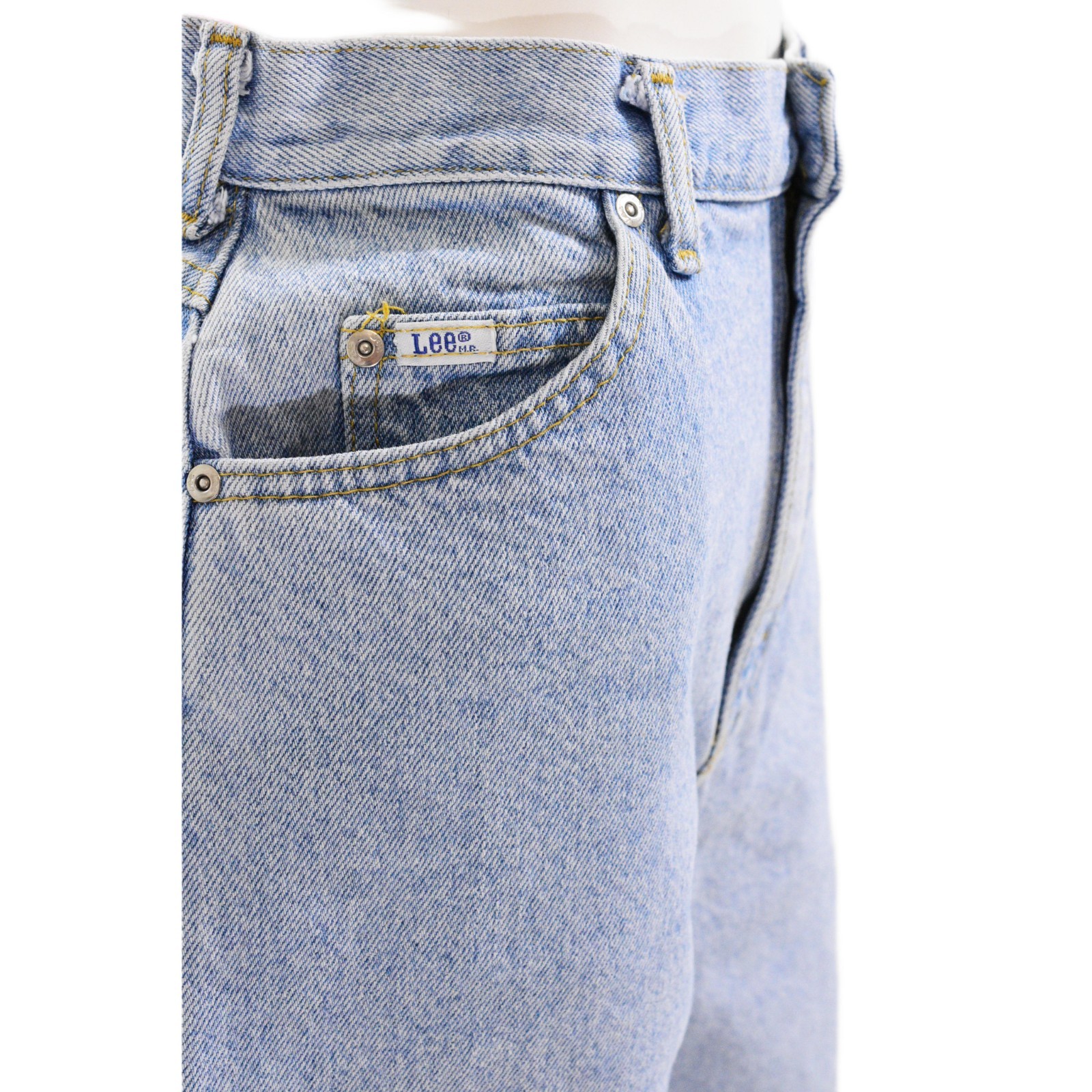 80s Vintage Lee Light Stone Wash Tapered Jeans Womens M High Waist Mom Jeans 10