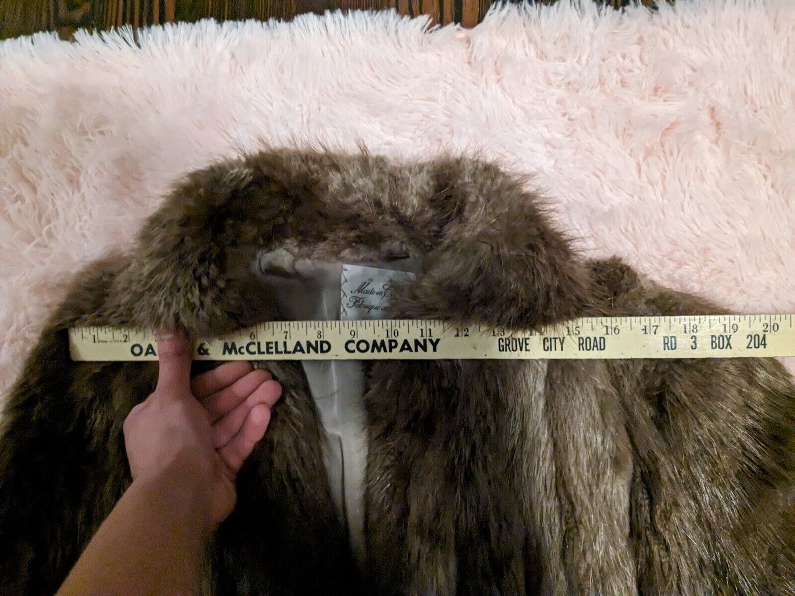 Geniune Beaver Fur Coat M/L Full Length Brown Thick & Luxurious Very Warm