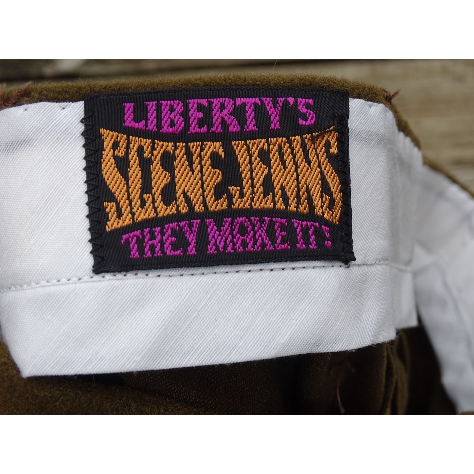 Rare NWOT Vtg 1970s Liberty Scene Jeans Nylon Shorts Brown Olive Hot Pants 28 4