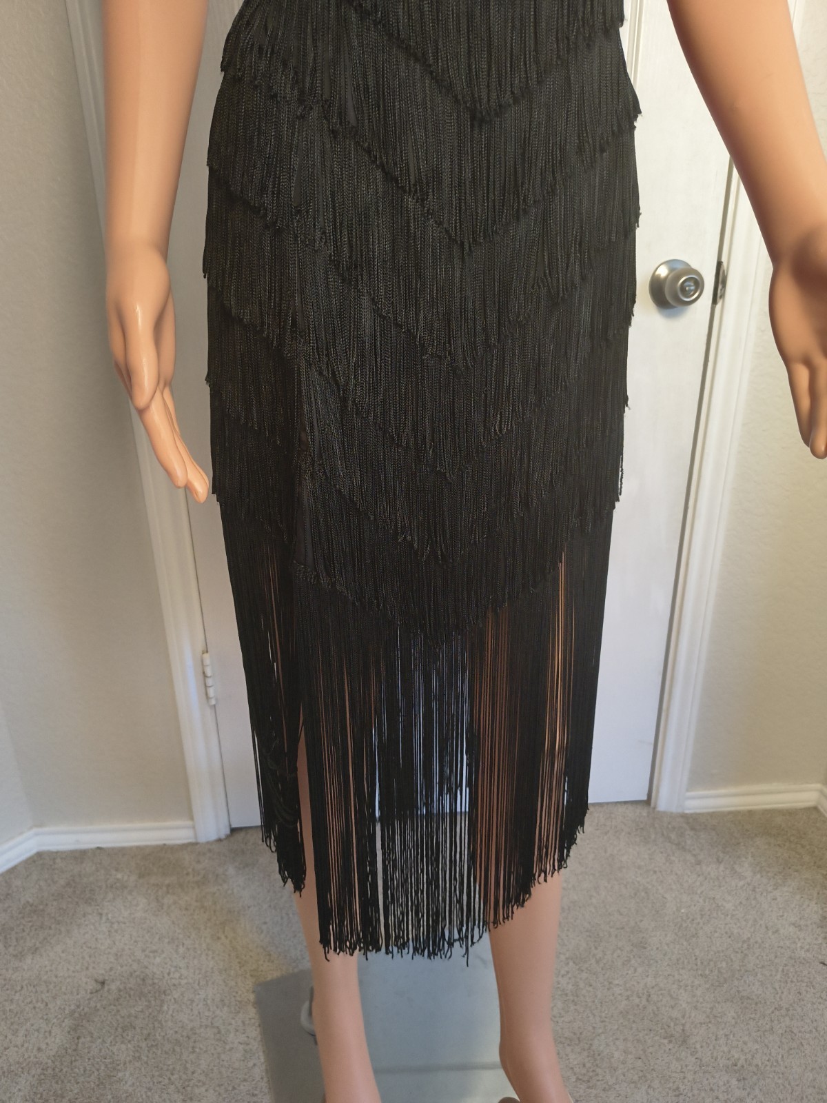 Vintage Fringe 80’s Flapper Sexy Party Dress Size 9/10 by TD4 Electra – DP32