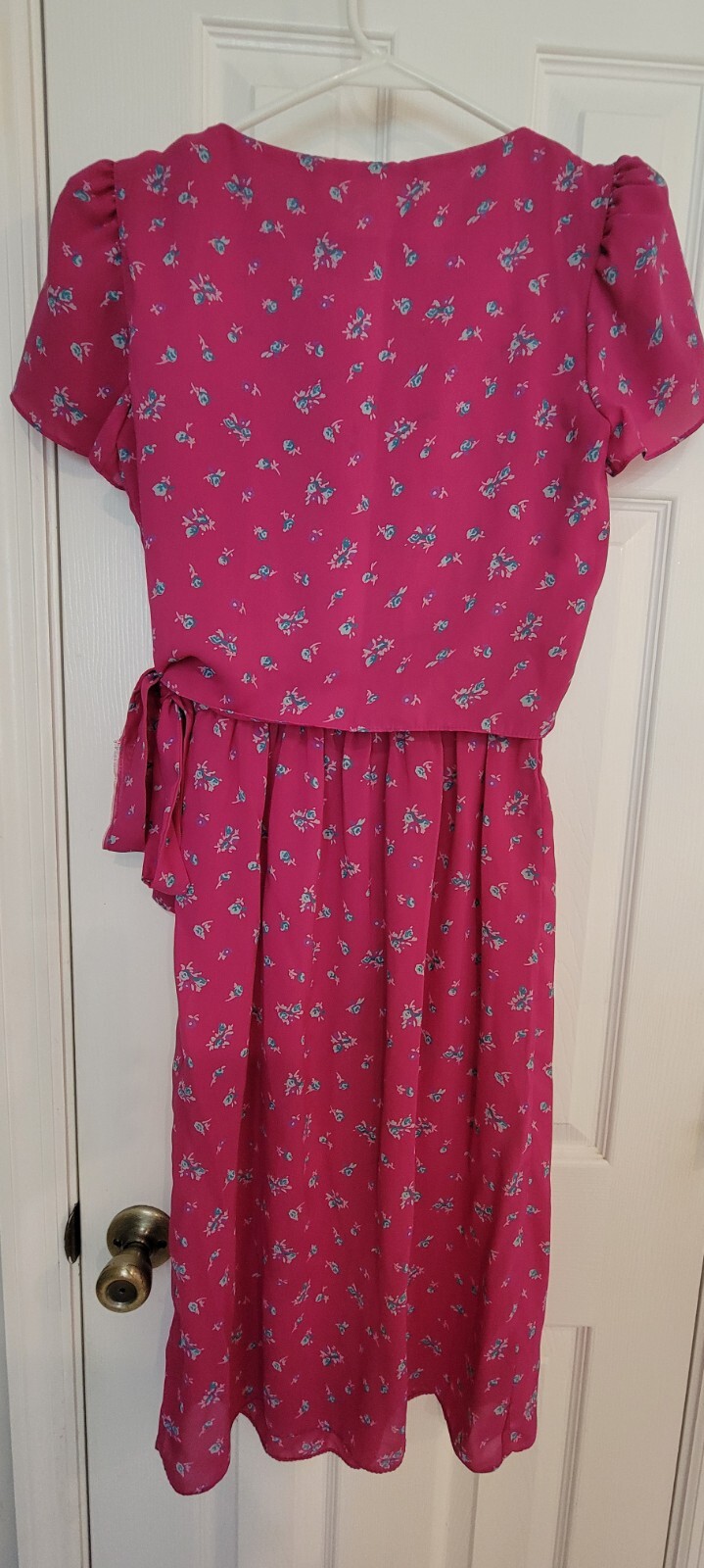 Vtg 80’s Alison Peters Women’s Midi Dress Sz S
