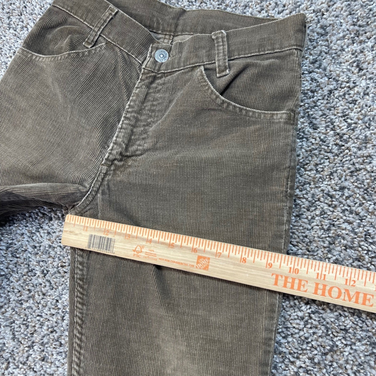 Vintage Levis 746 Women 26×31 Corduroy Pants Brown Flare Leg White Tab High Rise