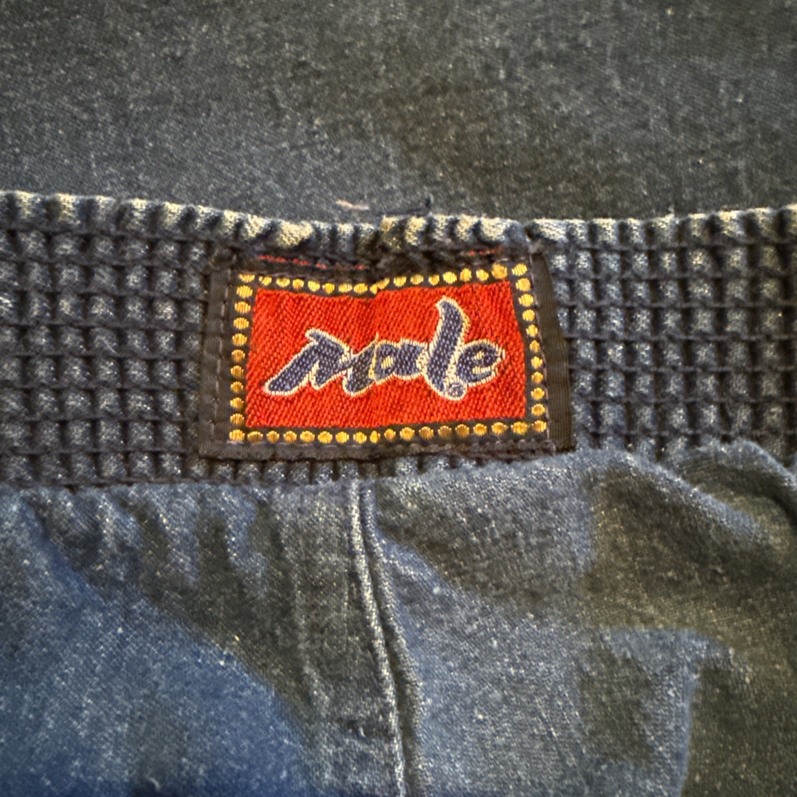 Vtg 70s MALE Flare Leg 12” Wide Bell Bottom Hip Hugger Denim Jeans Pants 29/34”