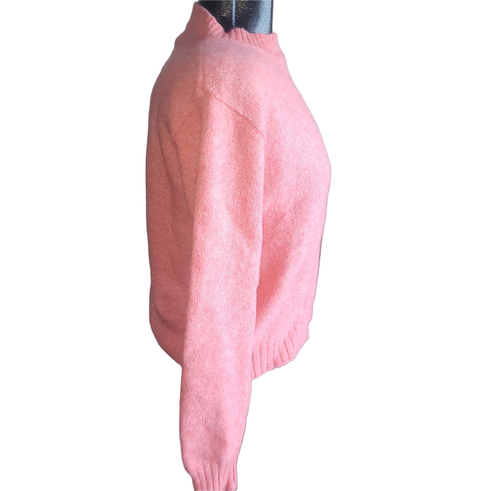 McGregor Royal Clan Vintage Pink Shetland Wool Blend Crew Neck Sweater L