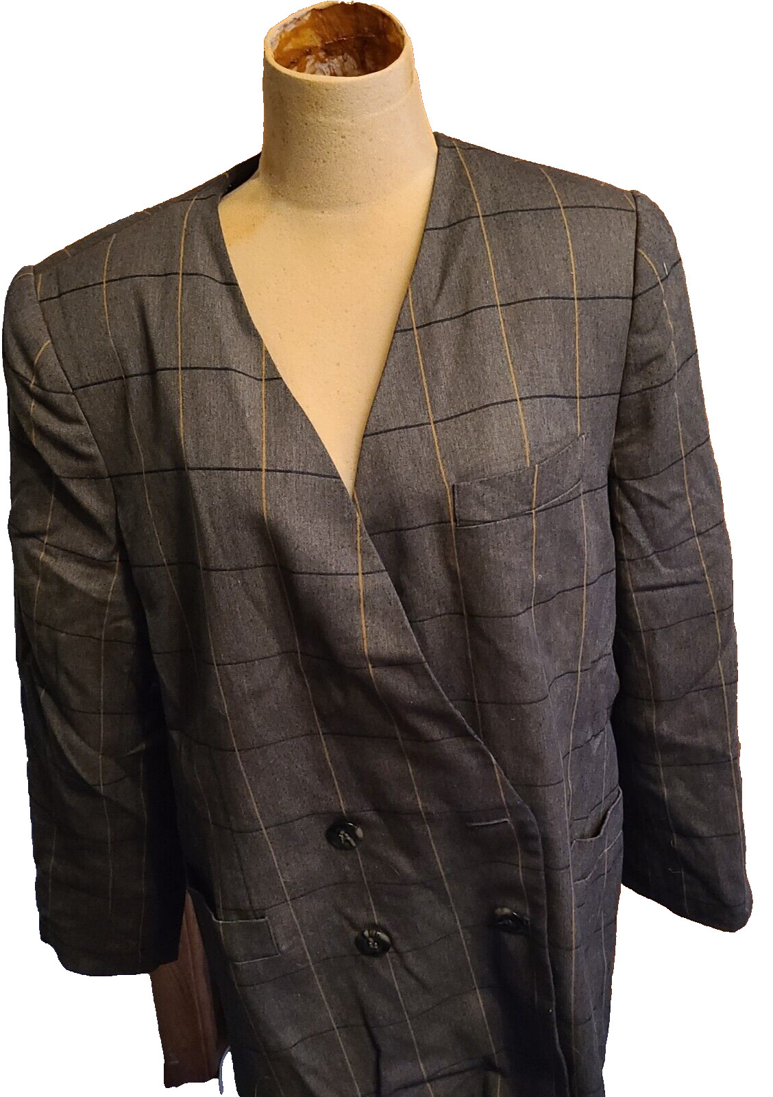 Vintage 90s Kasper II August Max Woman Double Breasted over sized jacket