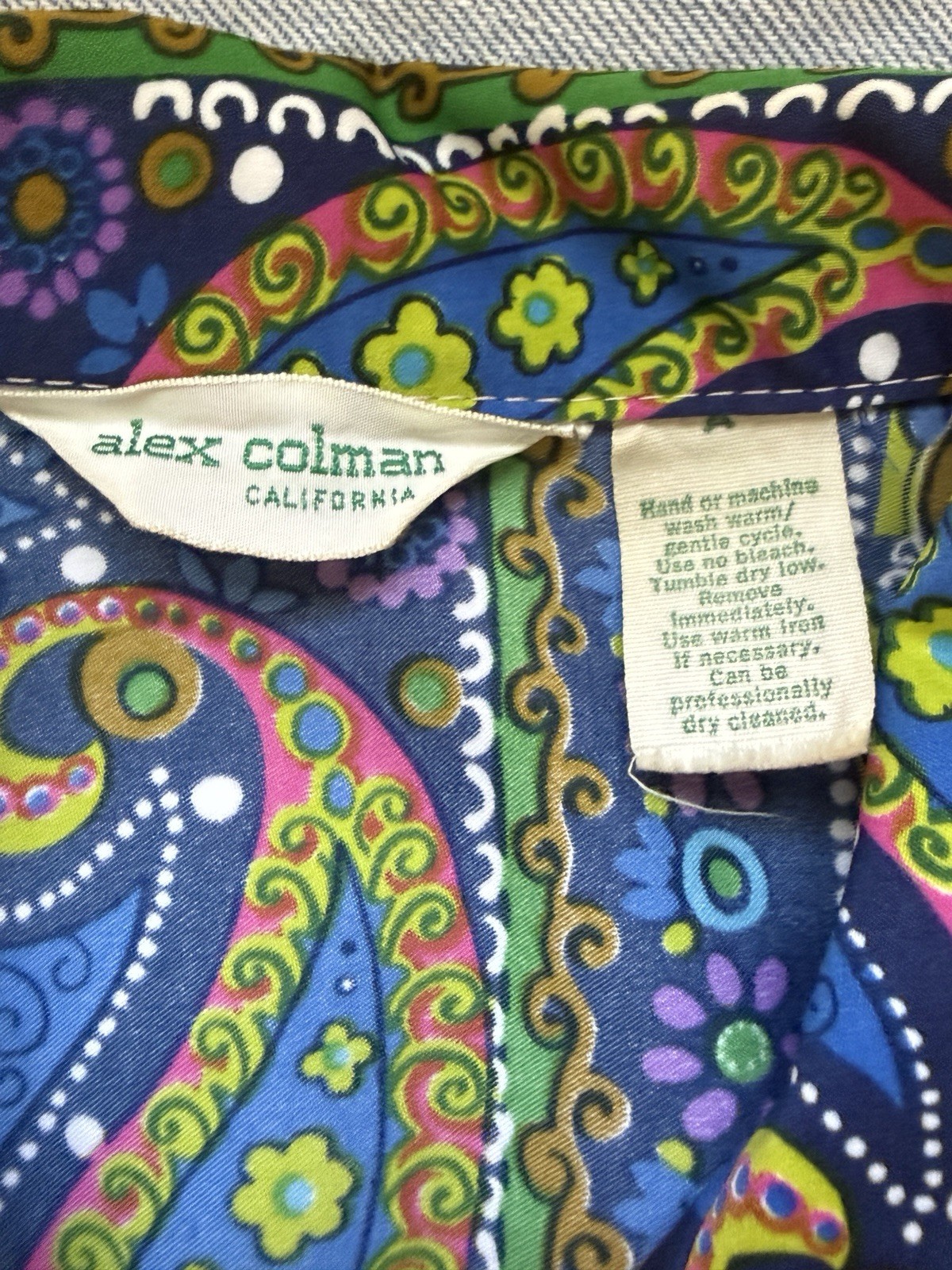 4 Vintage 1970s Alex Colman Act III Button Front Blouses Shirts Small/Medium