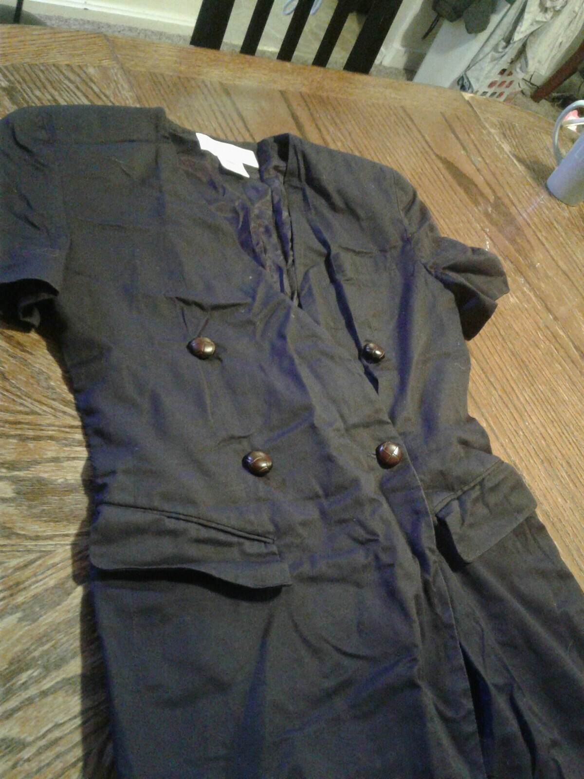 Vintage Jones New York Purple Shirt Dress Size 4 (cb33)