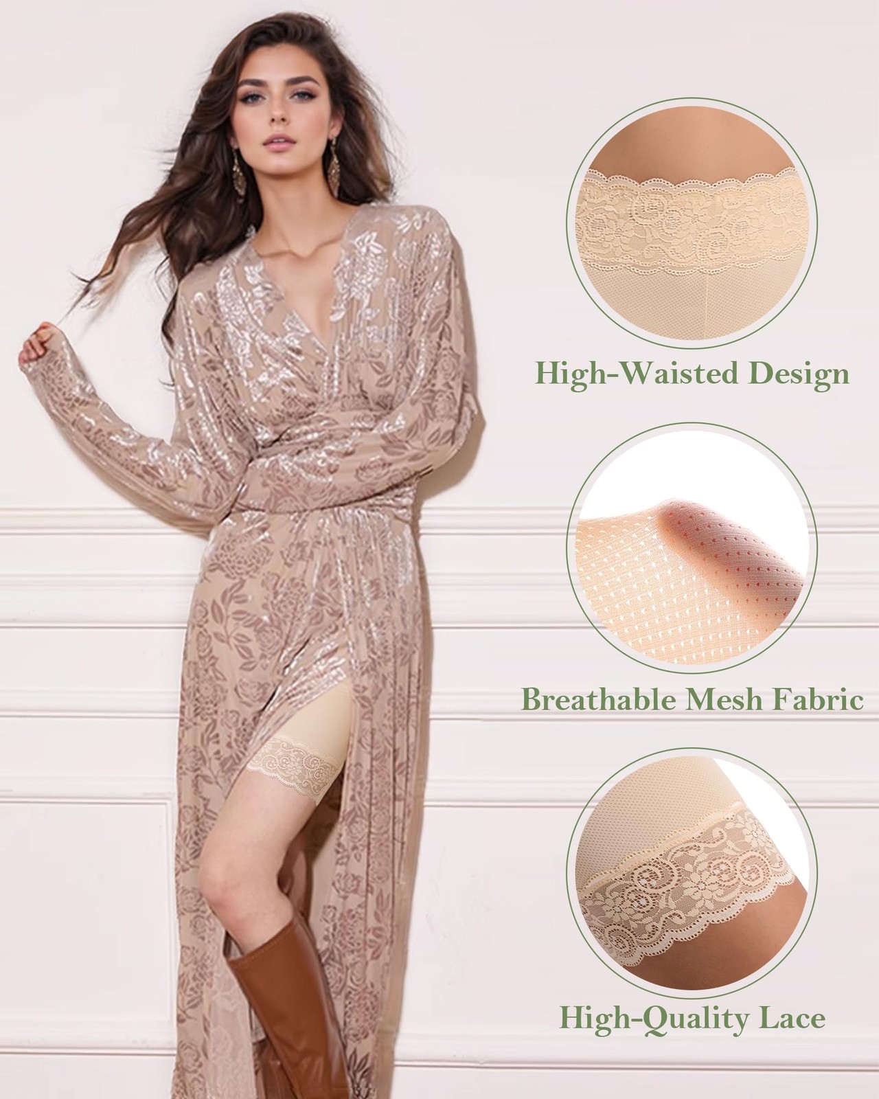 Women’s Slip Shorts for Under Dresses Cooling Anti Chafing High Waisted Under…