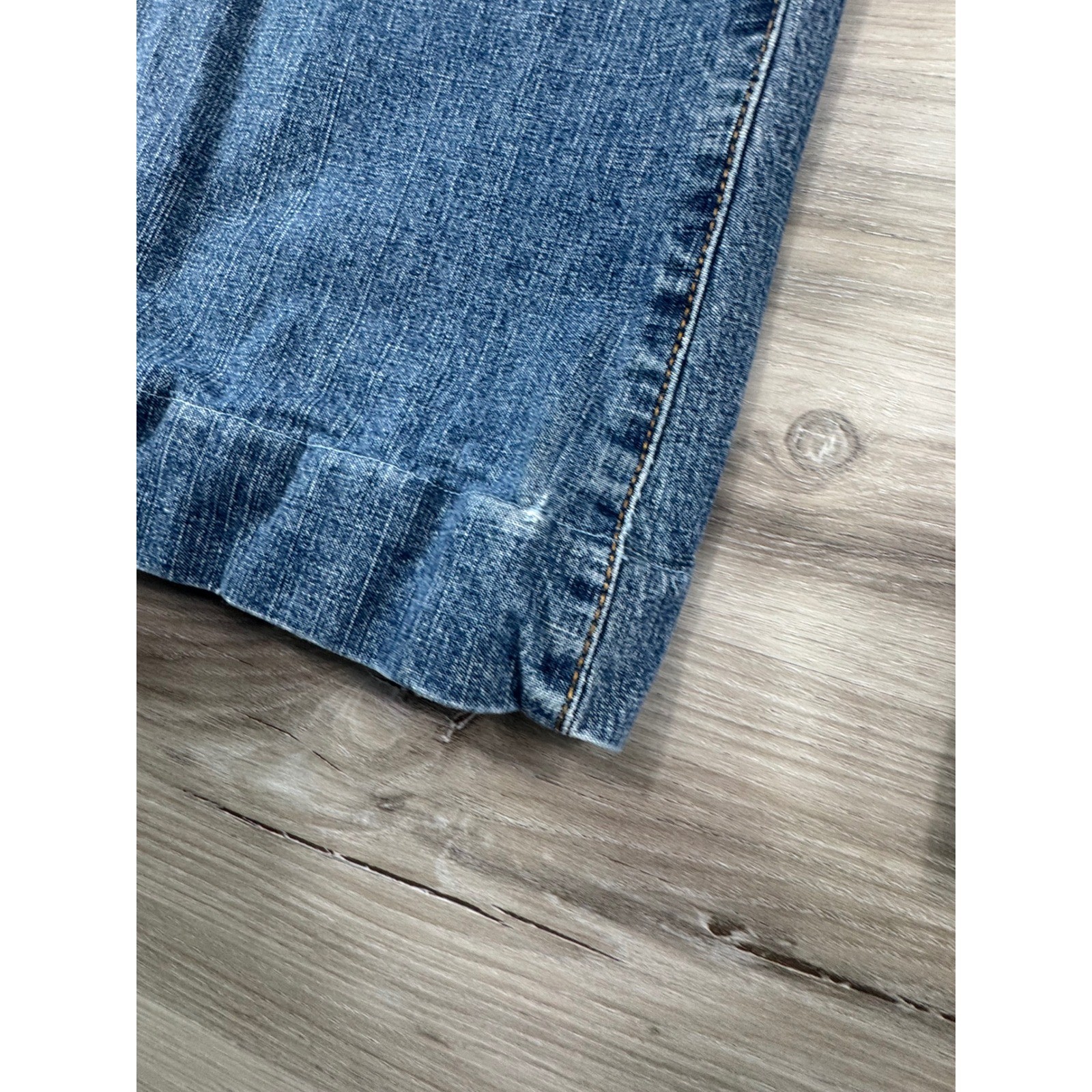 2000s Y2K SO Flare Jeans Low Rise Embroidered Pockets Size 11 pants are hemmed