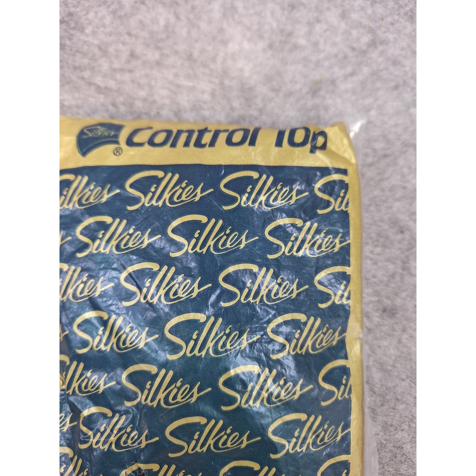 Silkies Control Top Hose Support Legs Honey Beige Large Vintage Hosiery USA Made