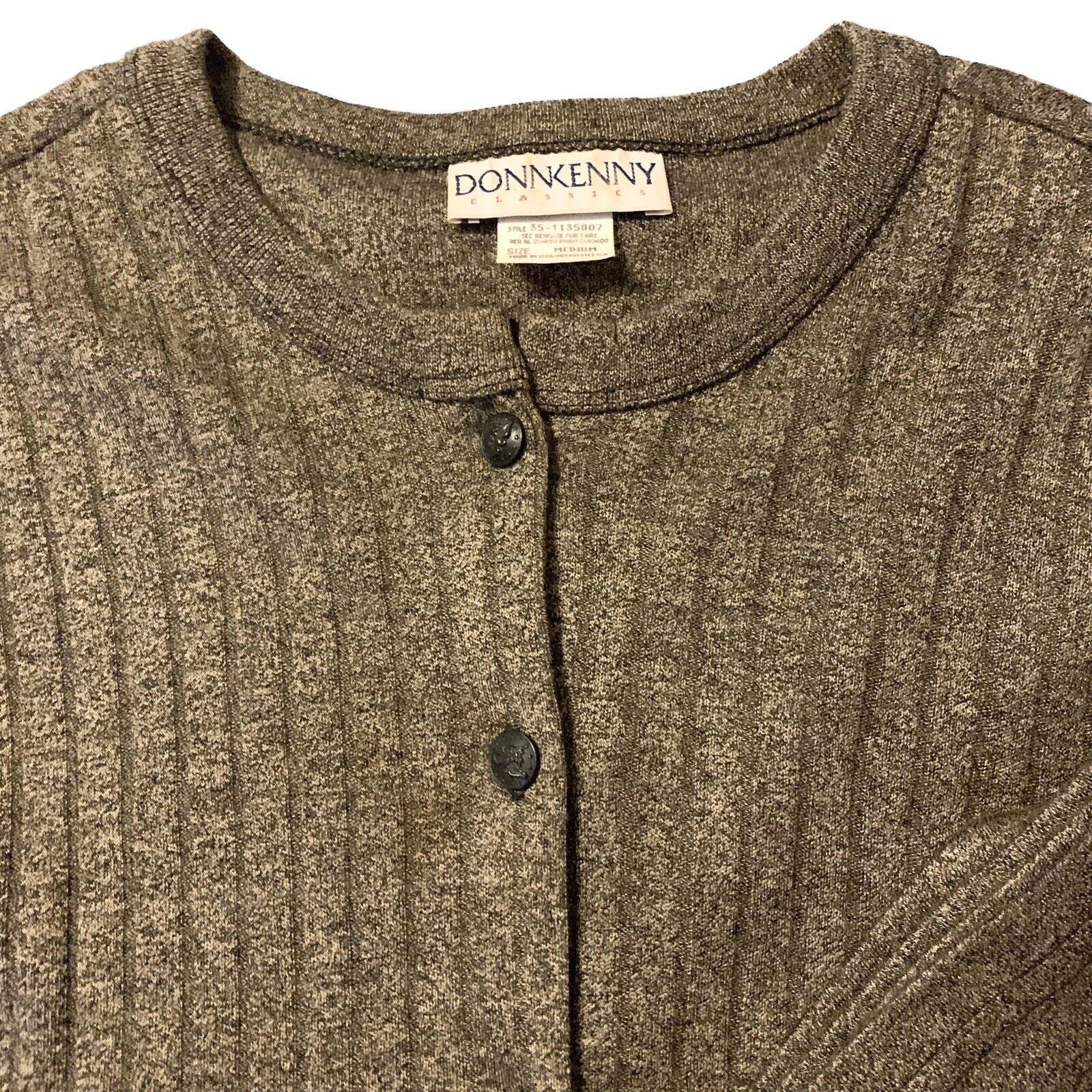 Vintage DonnKenny Sweater & Skirt (2-pc) Set MED Bronze Shimmer Soft Acrylic USA