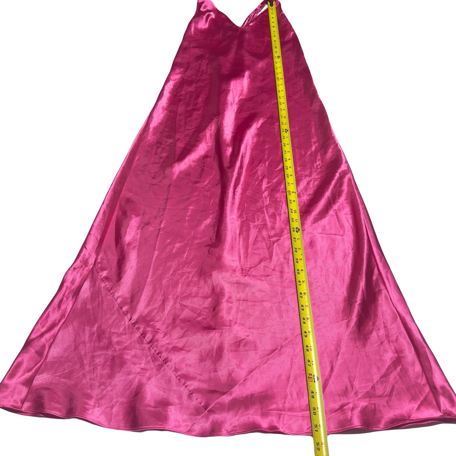 Fredericks of Hollywood Vintage Y2K Pink Satin Maxi Negligee Slip Dress Size M