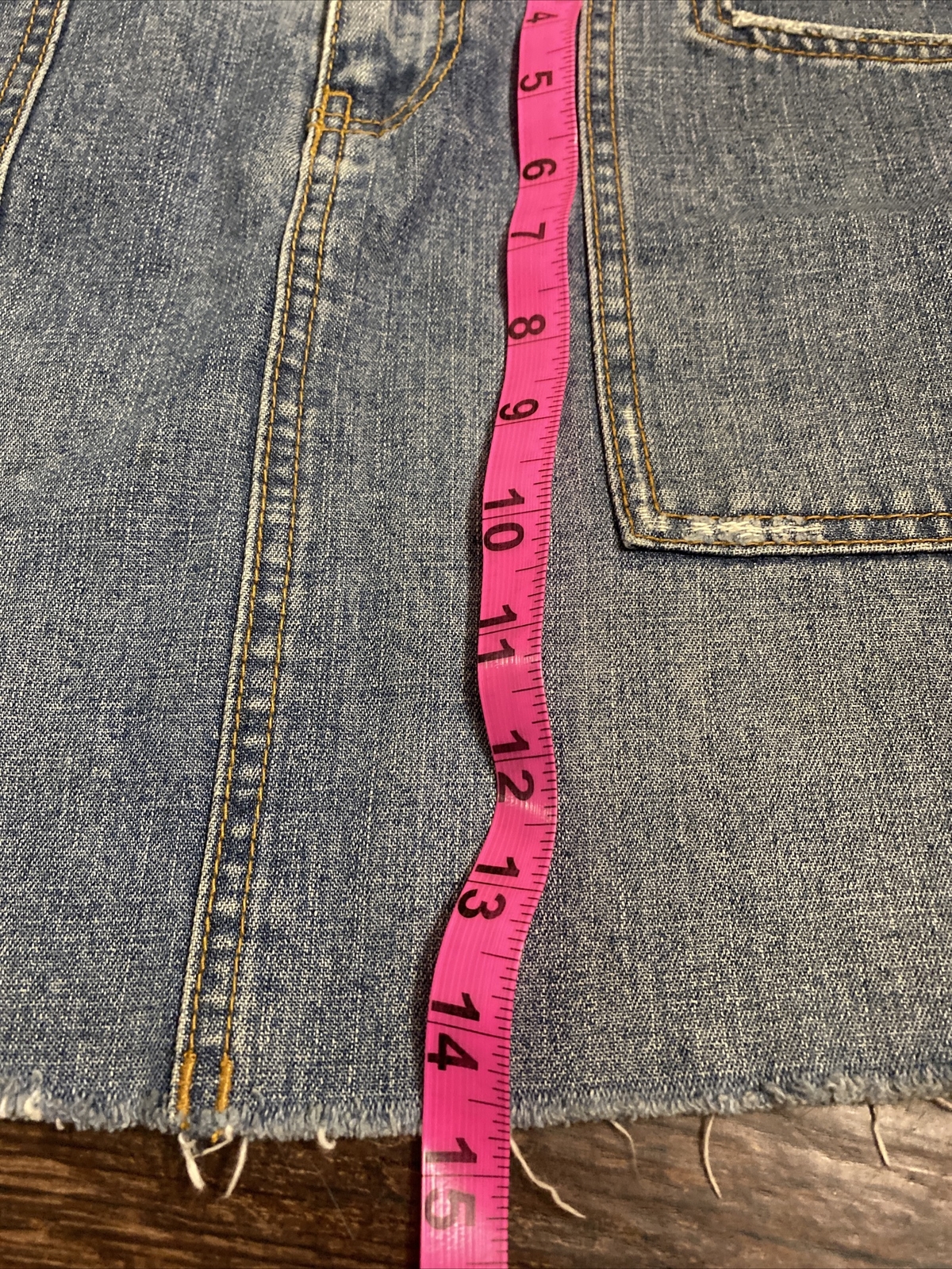Refuge Premium Denim Y2K Era Mini Denim Jean Skirt. Juniors Size 9