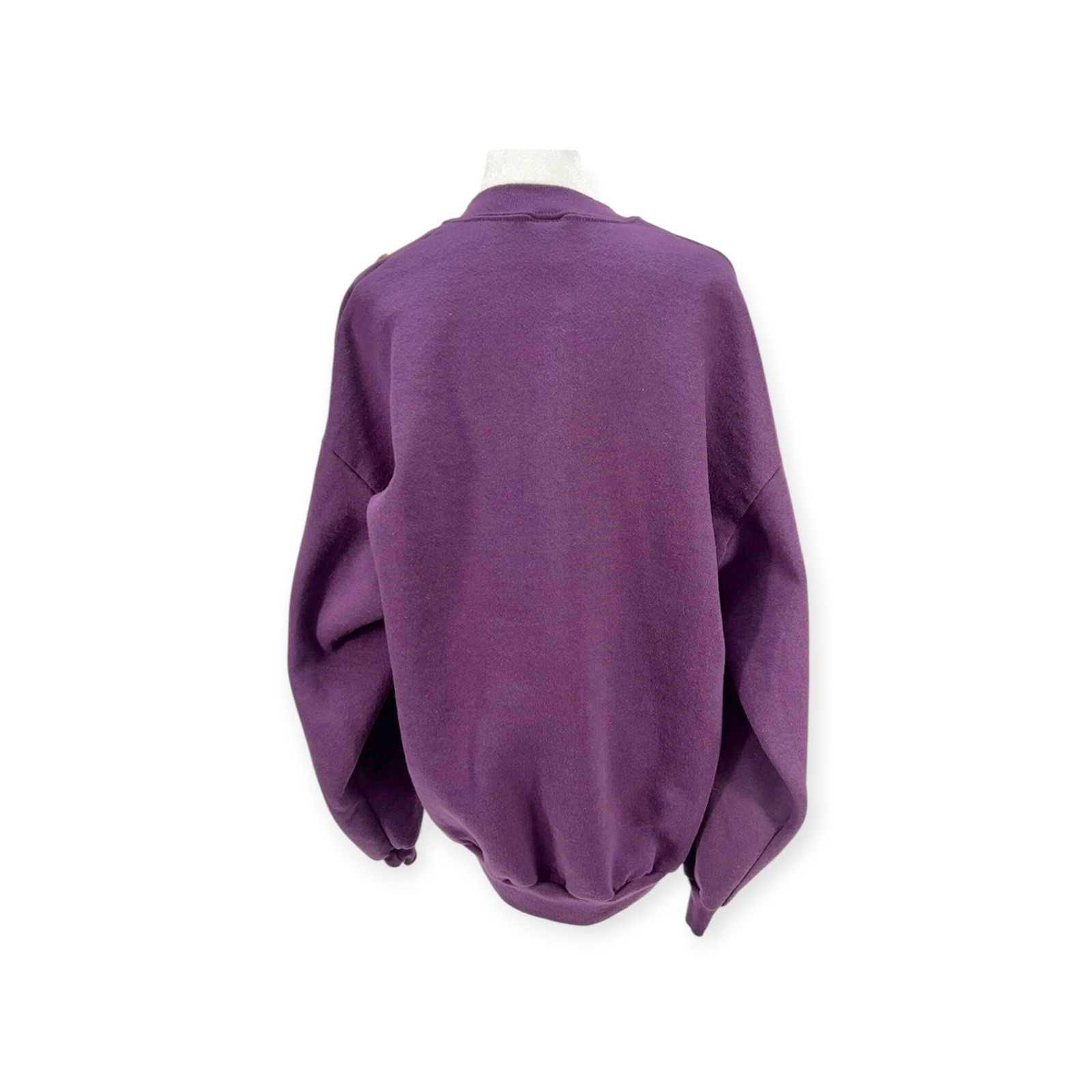 VINTAGE SWEAT SHIRT SWEATER SEWING MACHINE GRANNY ANTIQUE CORE CRAFT FOLK ART