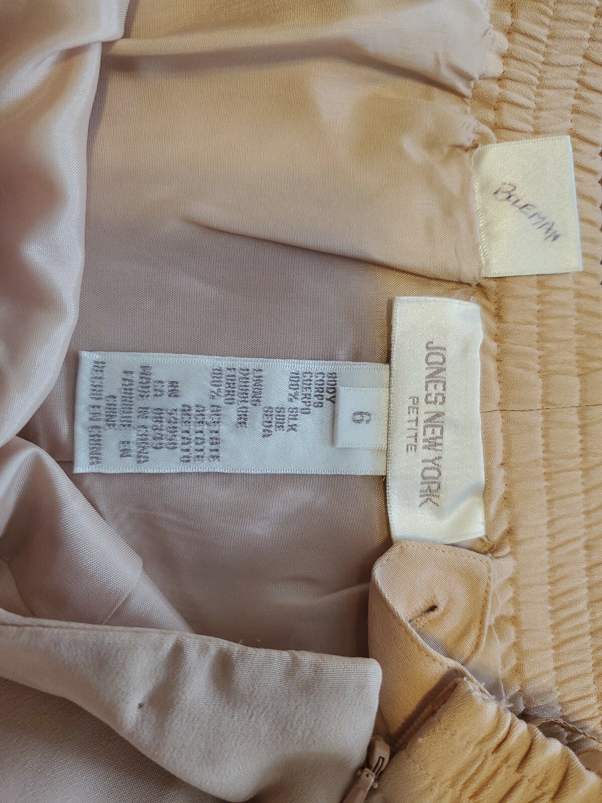 Vintage Jones New York Pink 2 Piece Skirt Blazer Suit Womens 6 (cb4)