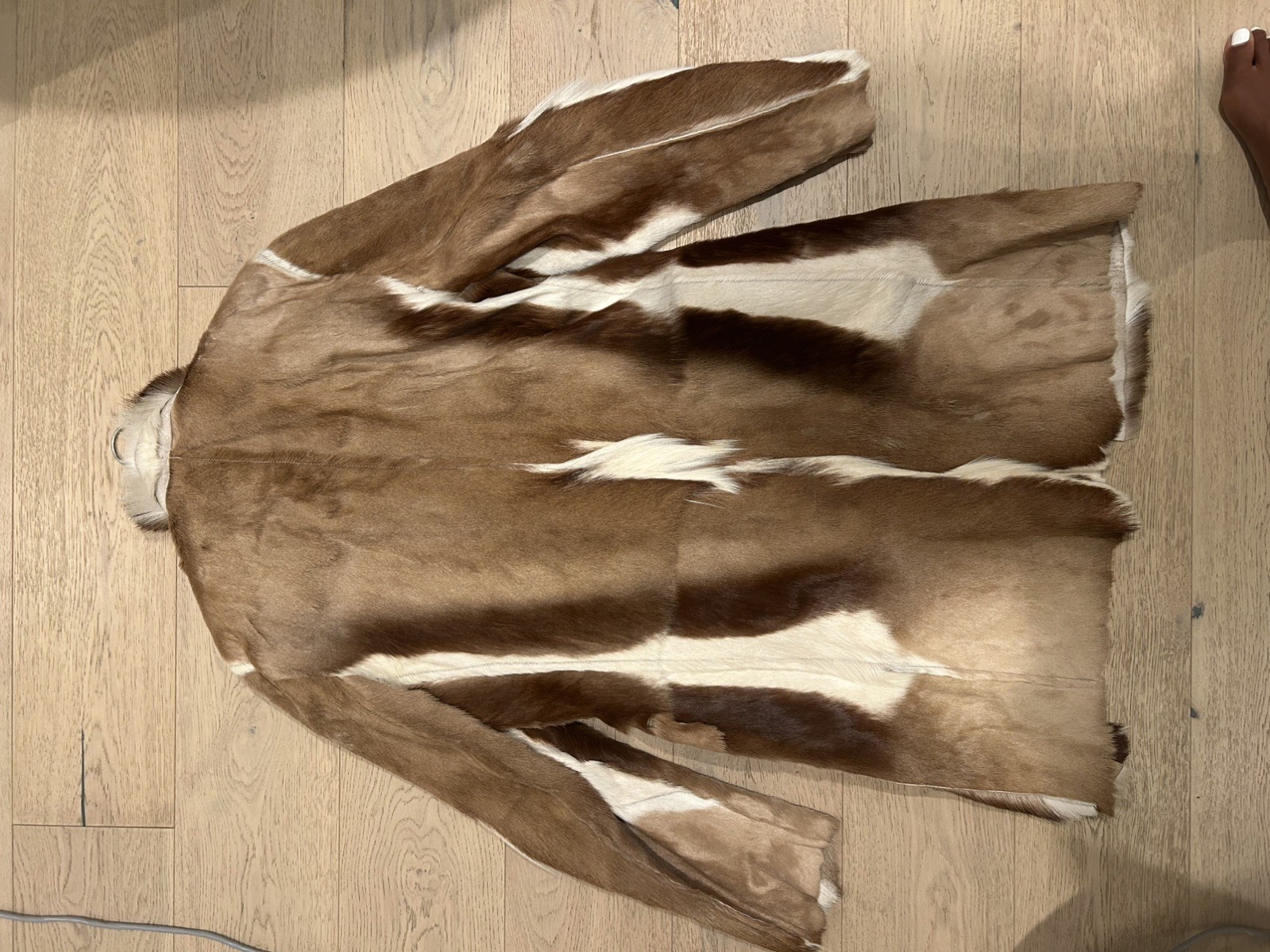 Rare Dolce & Gabbana Archive Springbok Antelope Fur Coat IT 52 Made in Italy