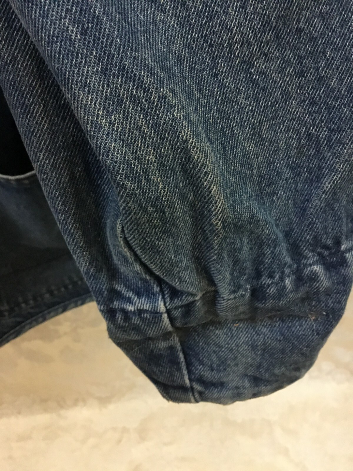 Vintage Boundary Waters Denim Barn Chore Coat Large jean jacket cinched waist