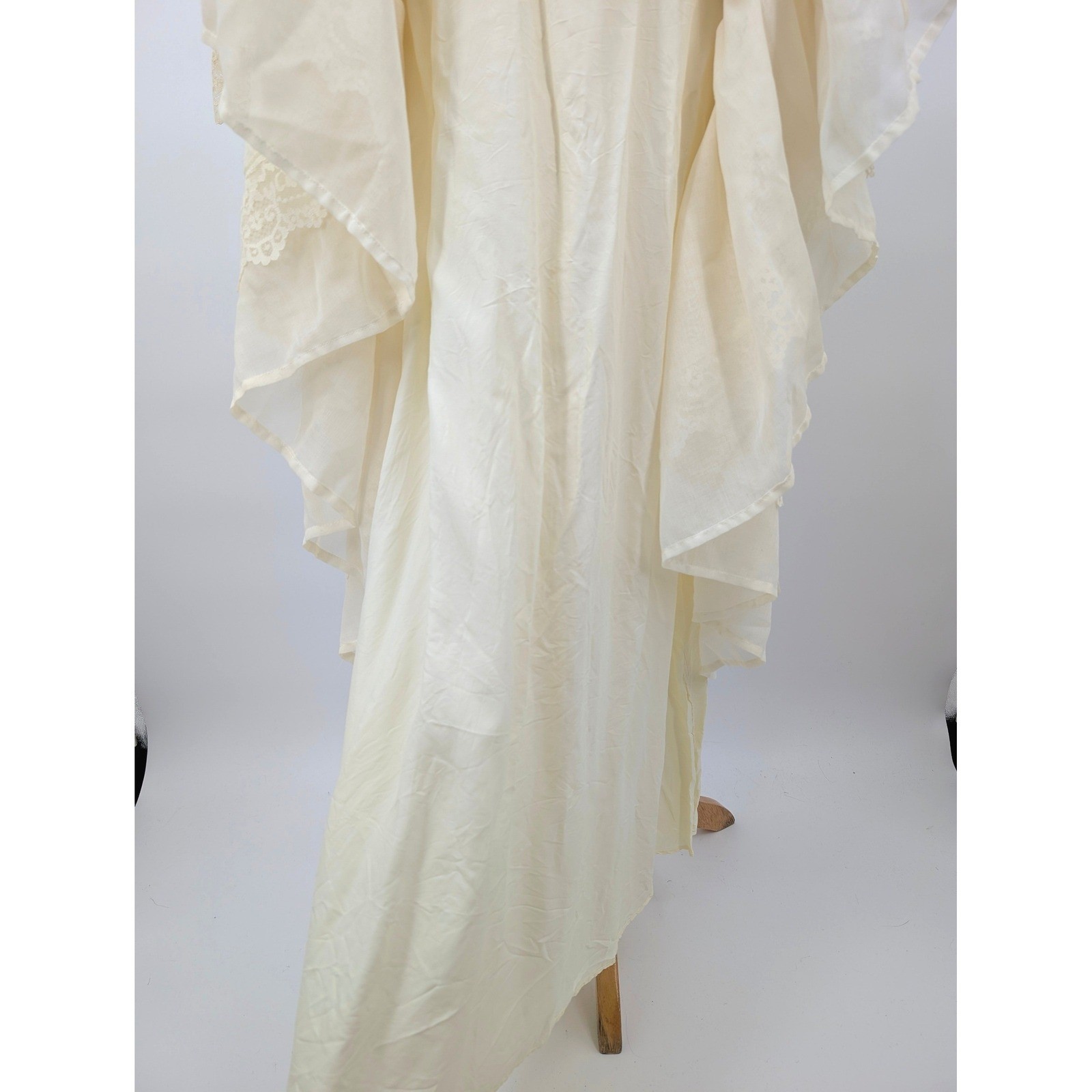 Vintage Gunne Sax by Jessica Ivory Lace Prairie Maxi Dress Romantic Boho Sz 13