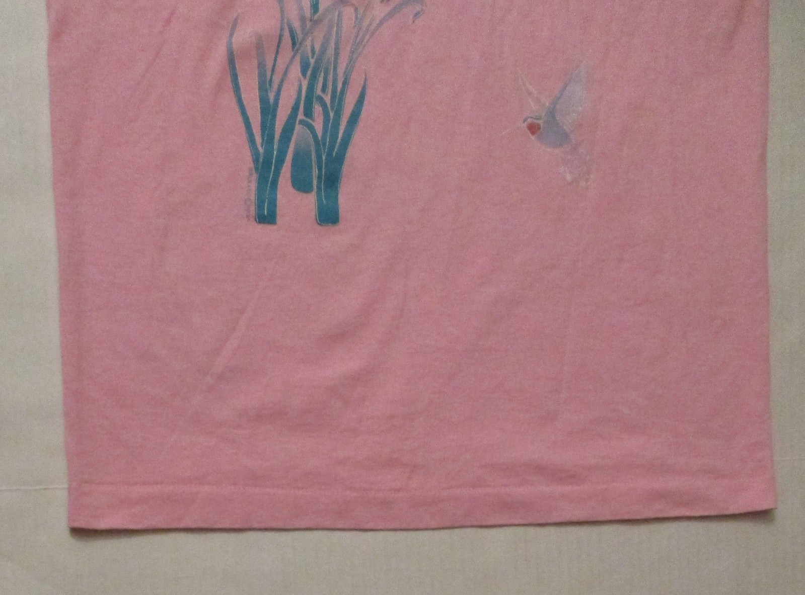 Screen Stars Birdlegs Pink Hummingbird T Shirt Vintage 1990 L Large SingleStitch