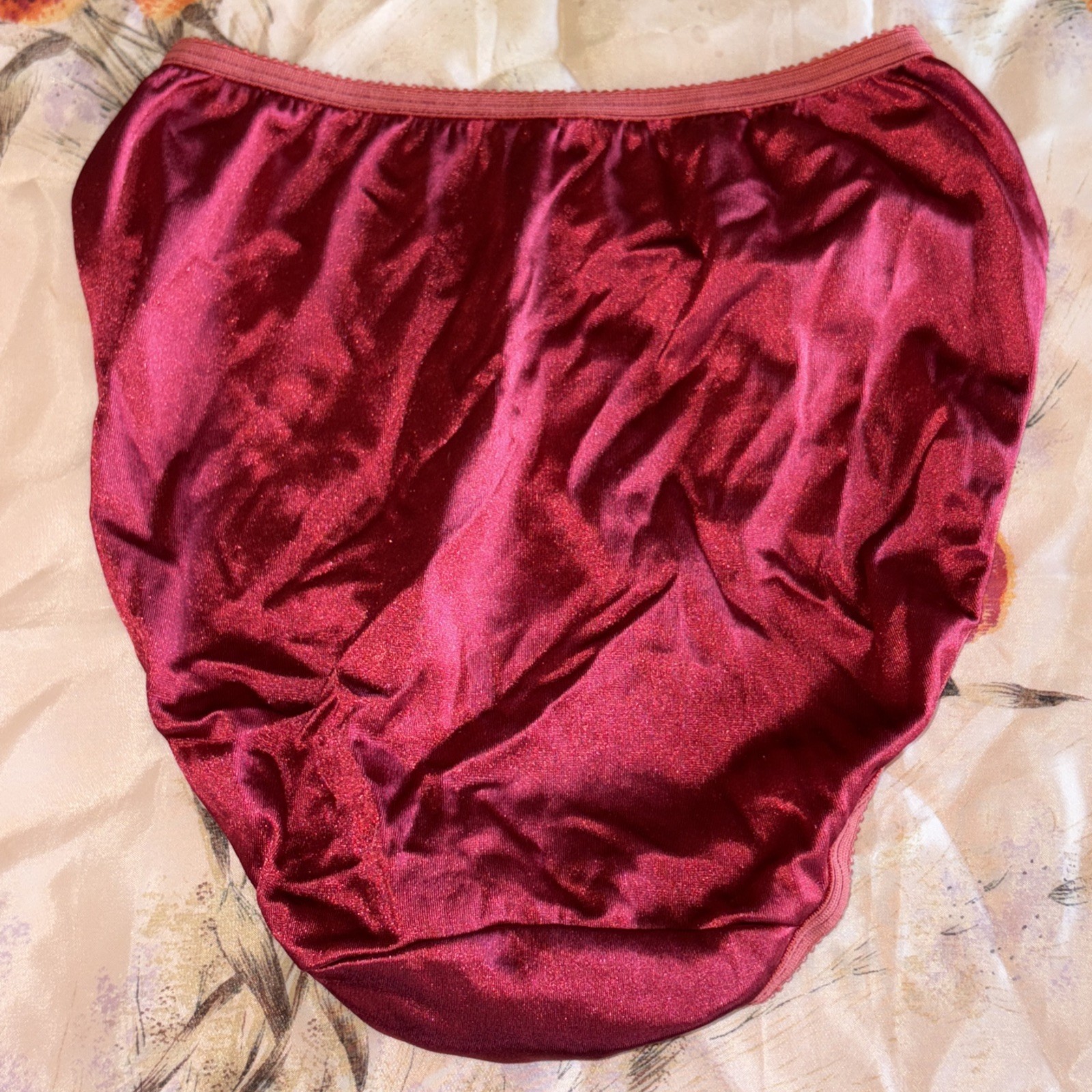 Warner’s Vintage Satin Sz S Hi-Cut Brief Underwear Second Skin Panty Bikini