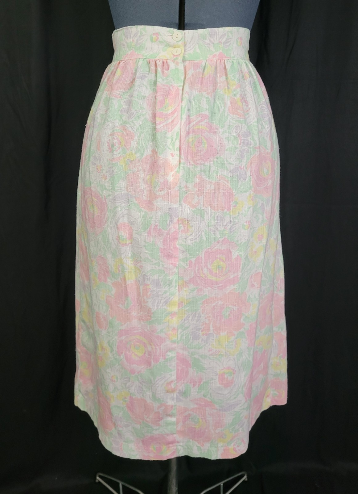 Vintage Chelsea Station Pastel Floral Skirt Size 9