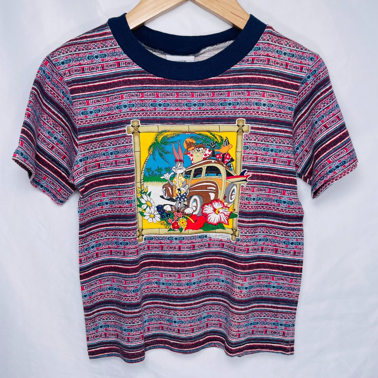 Vintage Looney Tunes 1995 Tasmanian Devil + Daffy Duck + Bugs Bunny Shirt 5 / XS