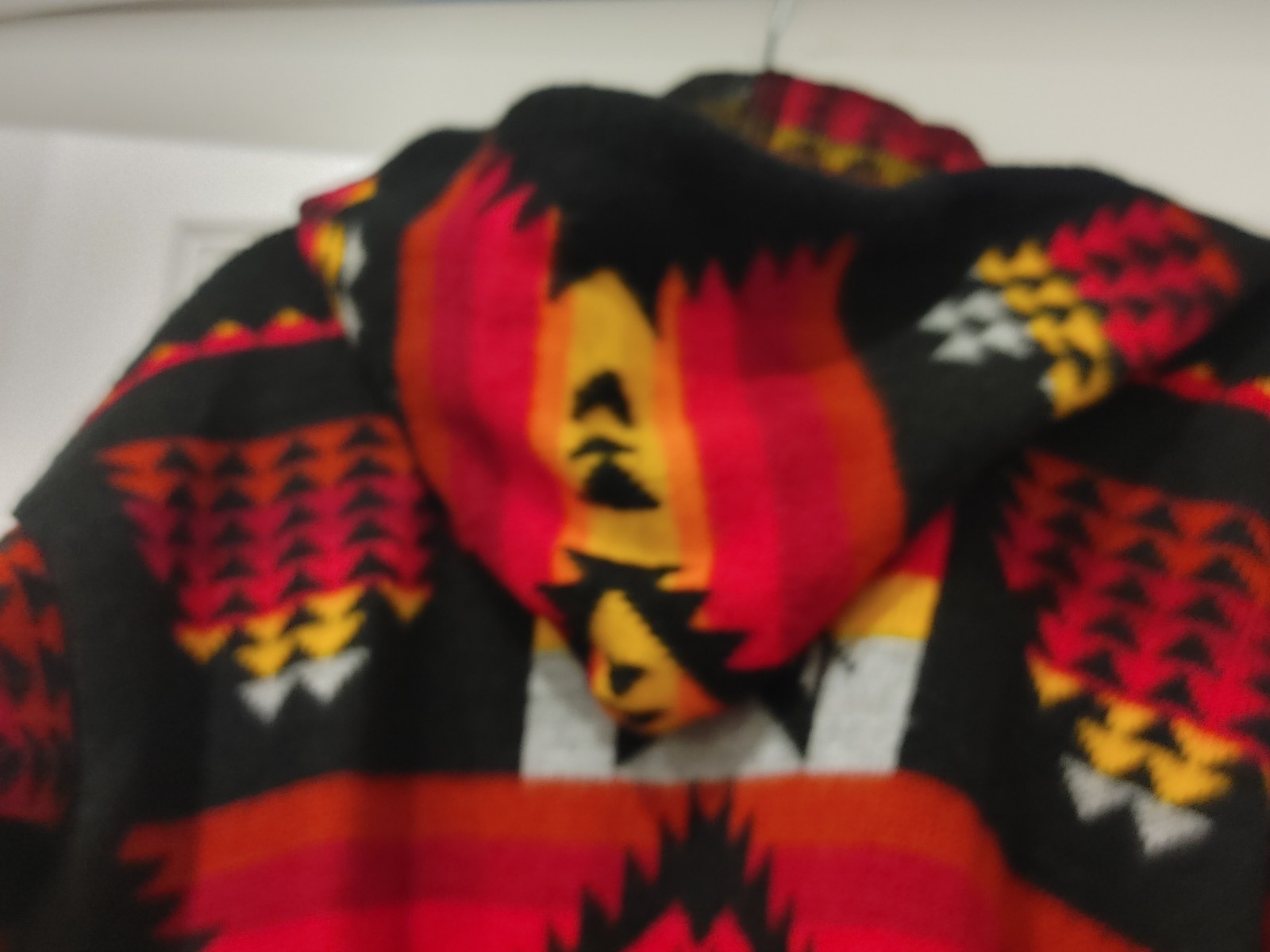 a Native Southwestern alpaca wool blend jacket or hoodie often handcrafted