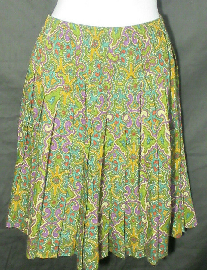 Vintage Ruff Hewn Skirt Pleated Stretchy Elastic High Waist Just Above Knee 80’s