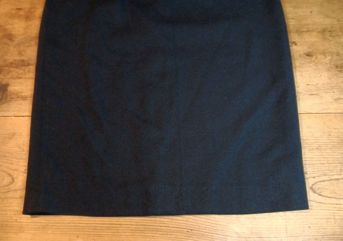 VTG Jones New York Womens 10 Skirt A Line Midi 100% Worsted Wool Black Lined