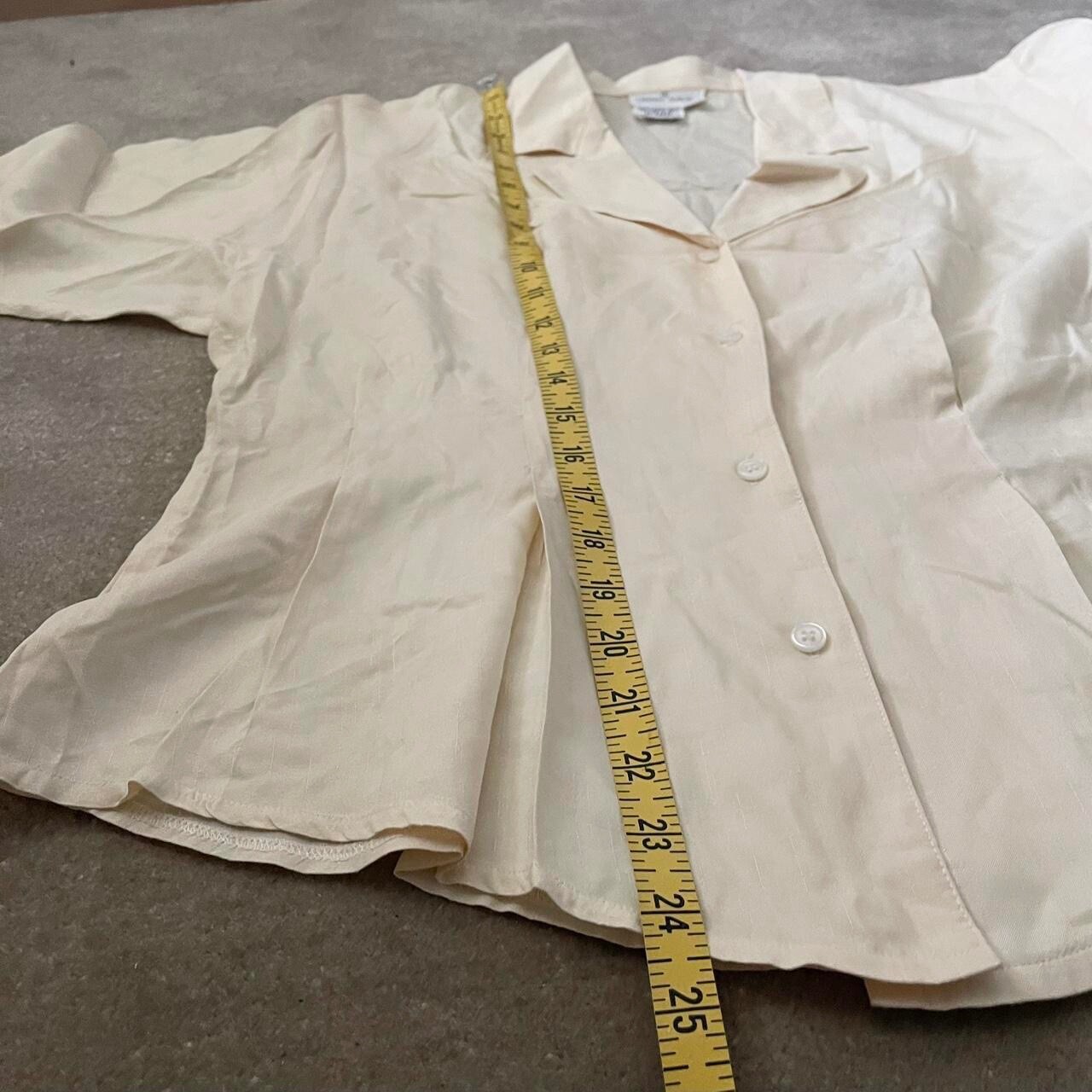 100% Silk Washable Awesome Vintage Cut Cream Color