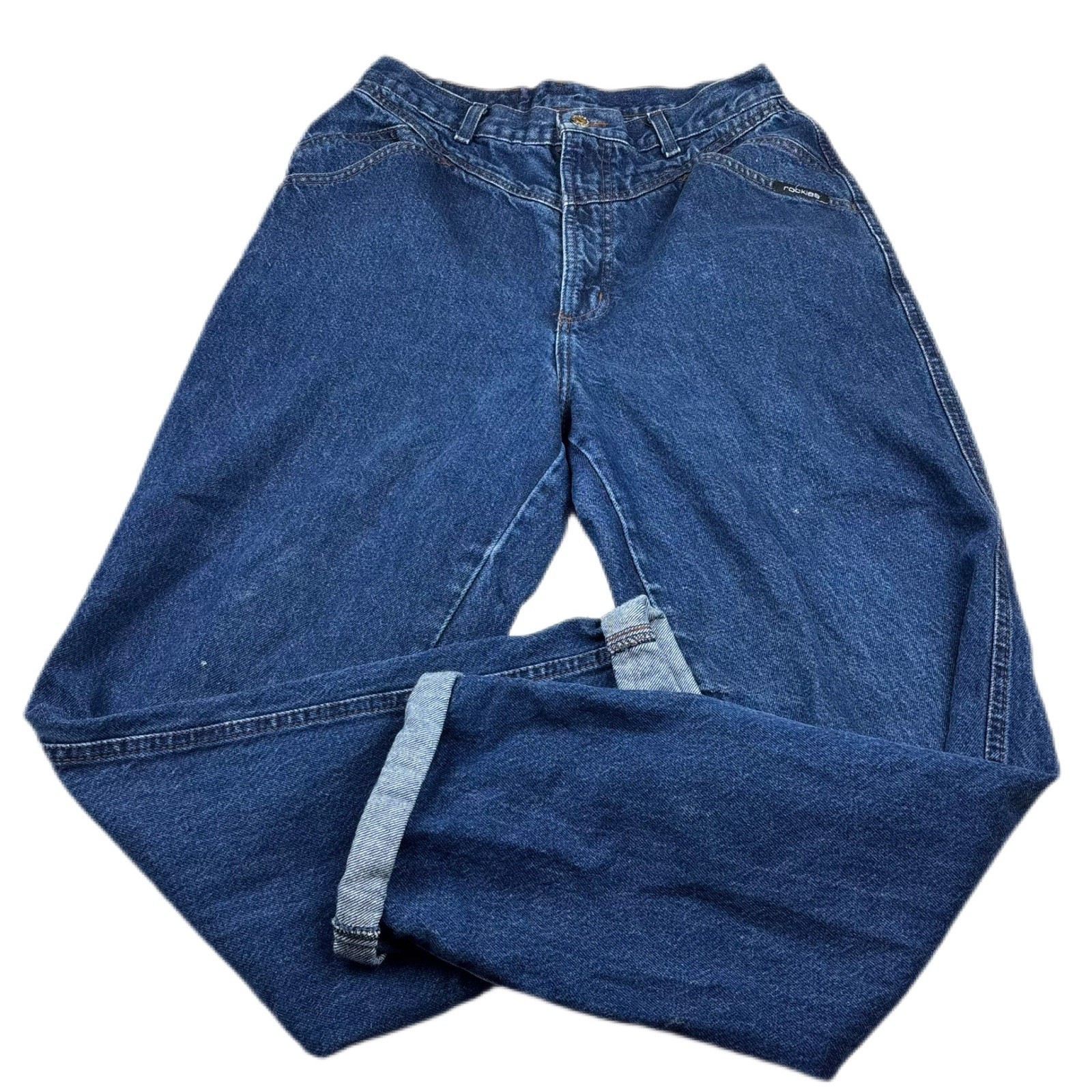 Vintage Rocky Mountain Western Blue Denim Jeans Size 13/14