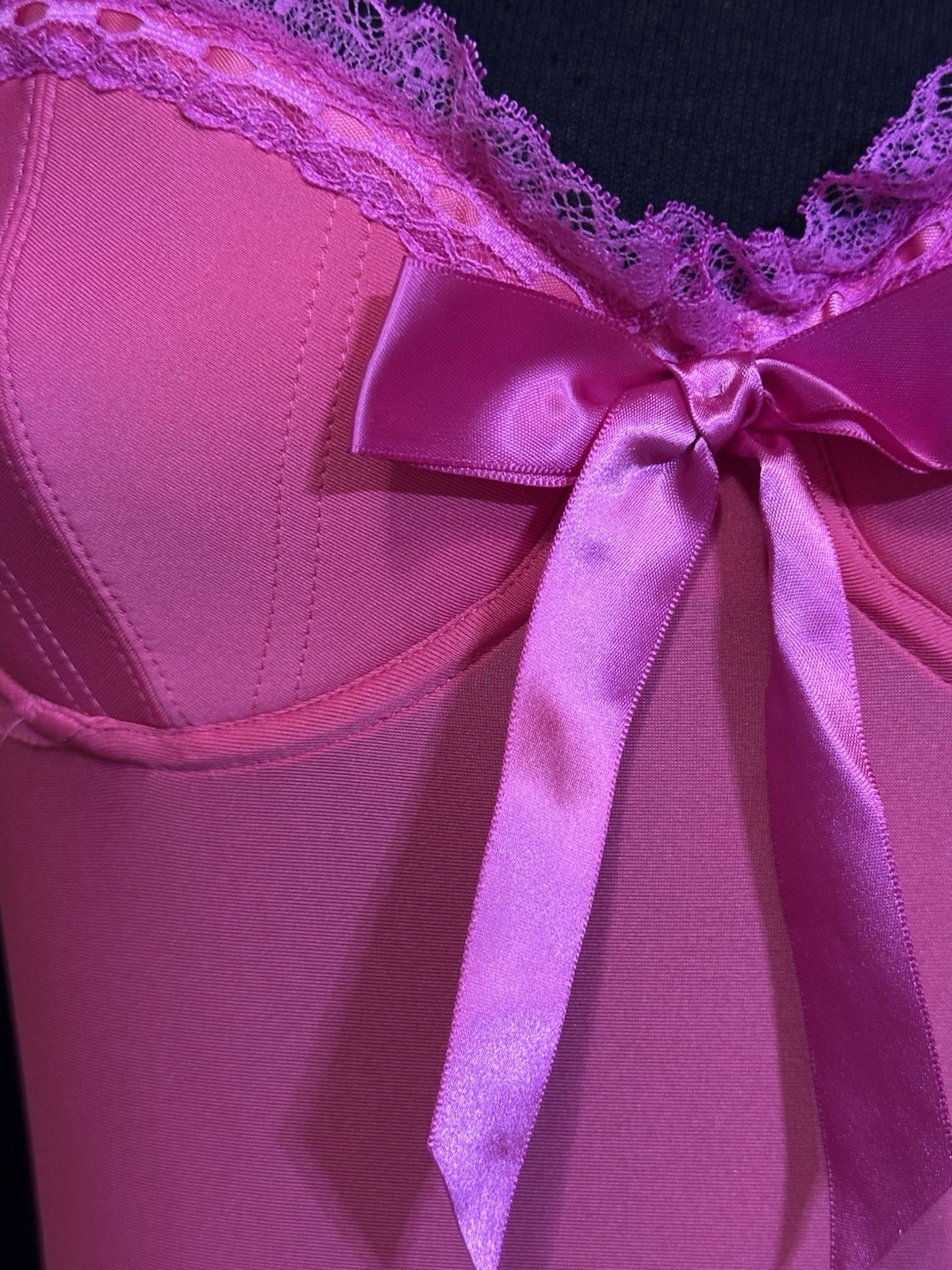Victoria’s Secret Sexy Little Things Y2K Hot Pink Babydoll Nightie 34C