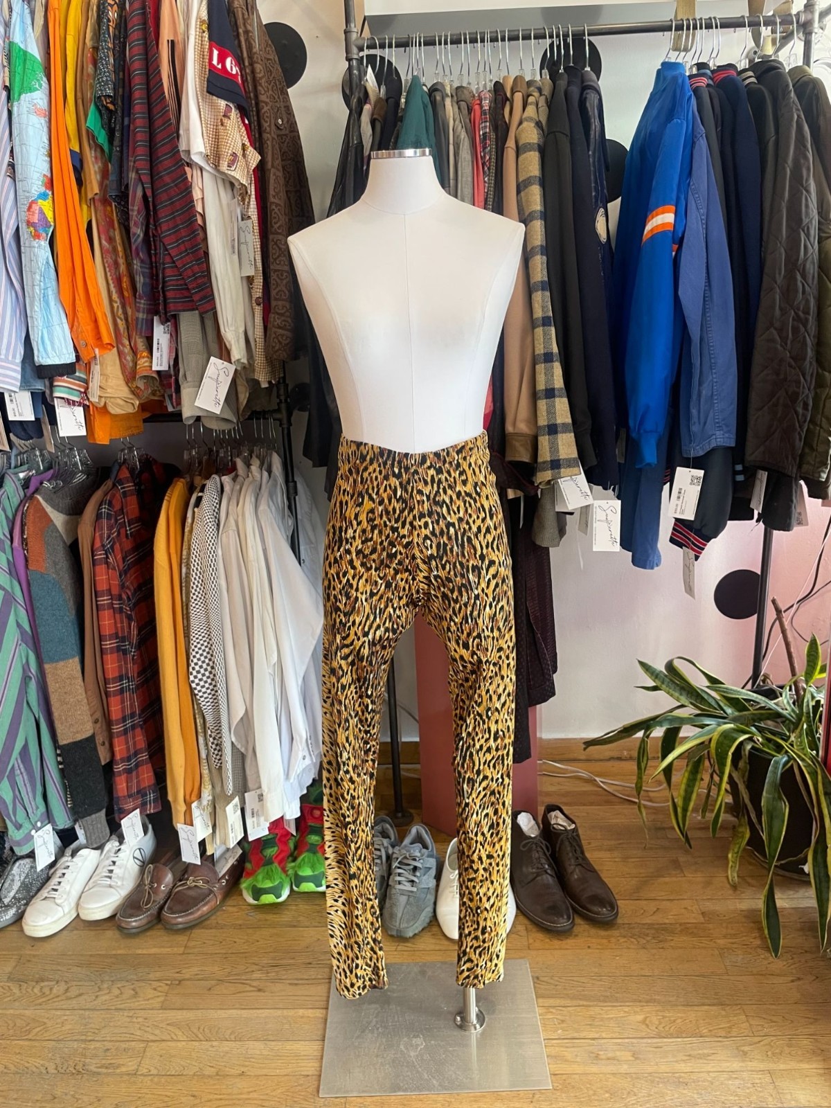Norma Kamali Leopard Print Leggings