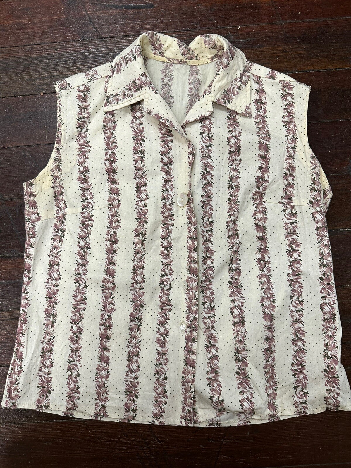 Vintage 1950’s Madison Wardrobe Maker Watercolor Pleated Skirt & Top