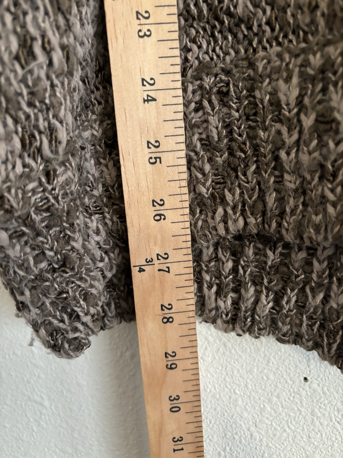 Vintage Bonnie And Bill Knit Crochet Sweater Fur Tassel Size Small