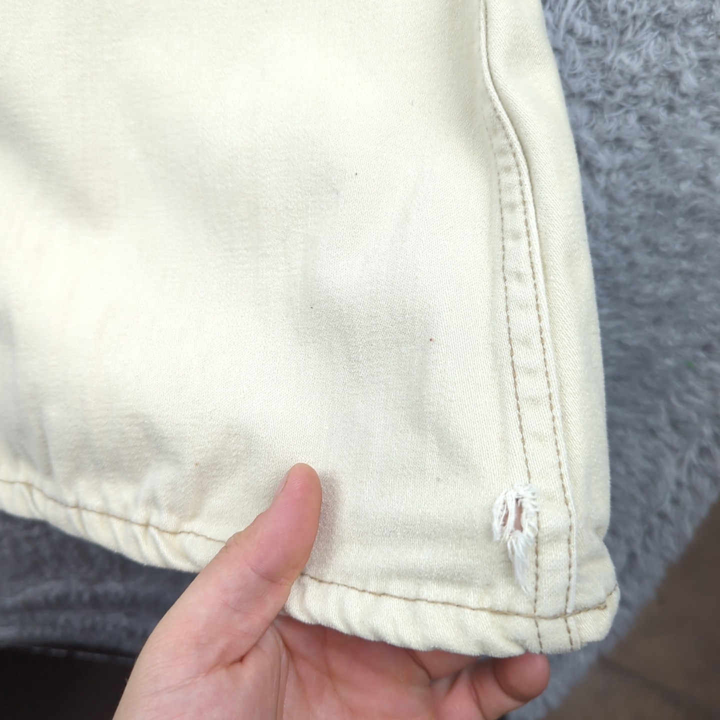 Vintage 1960s Lee Flares Pants Womens Meas 29×34 Beige Moleskin Bell Bottoms