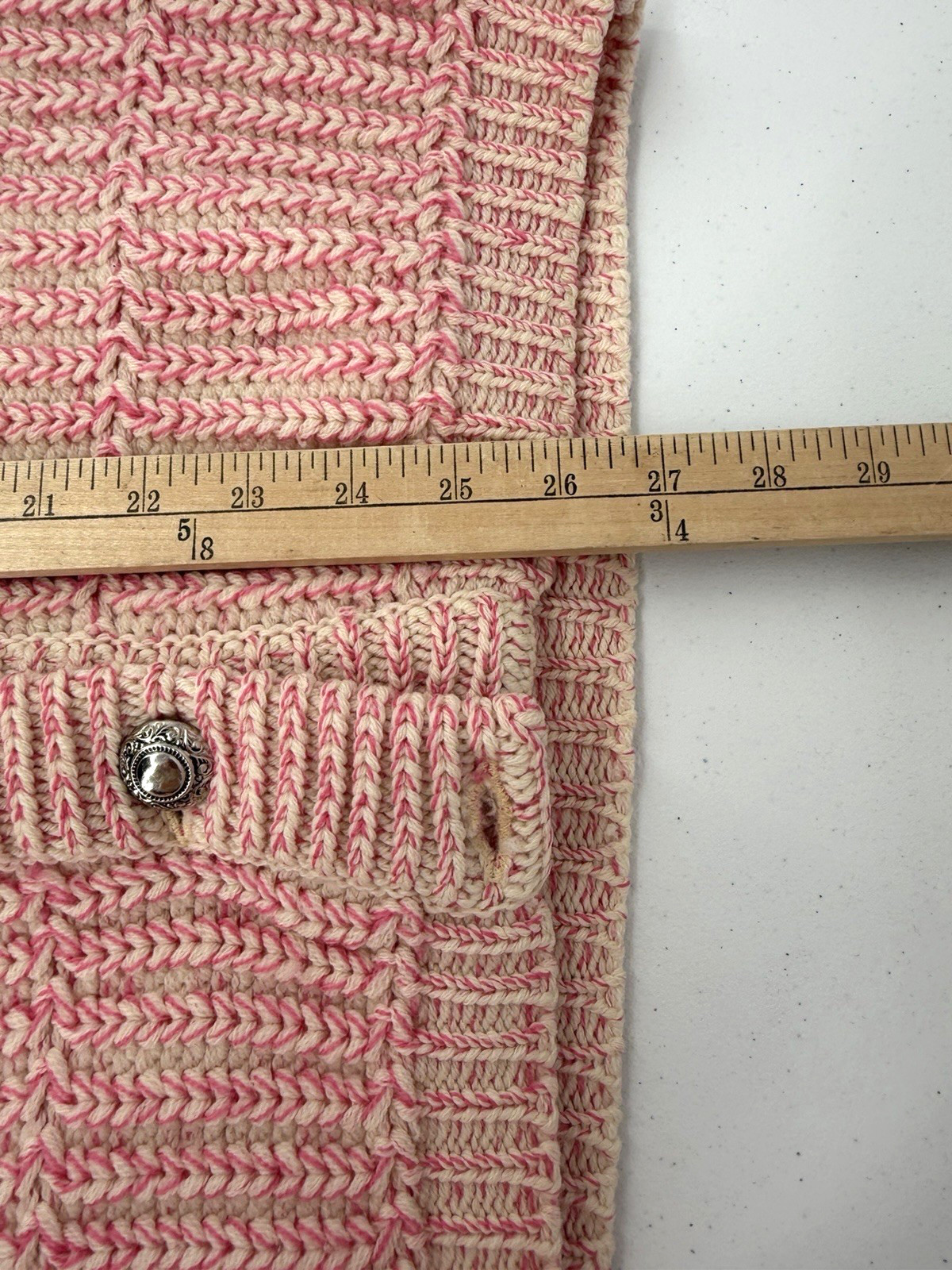 Vintage 1960s Jantzen 100% Pure Virgin Wool Pink Knit Cardigan Button Up Sweater