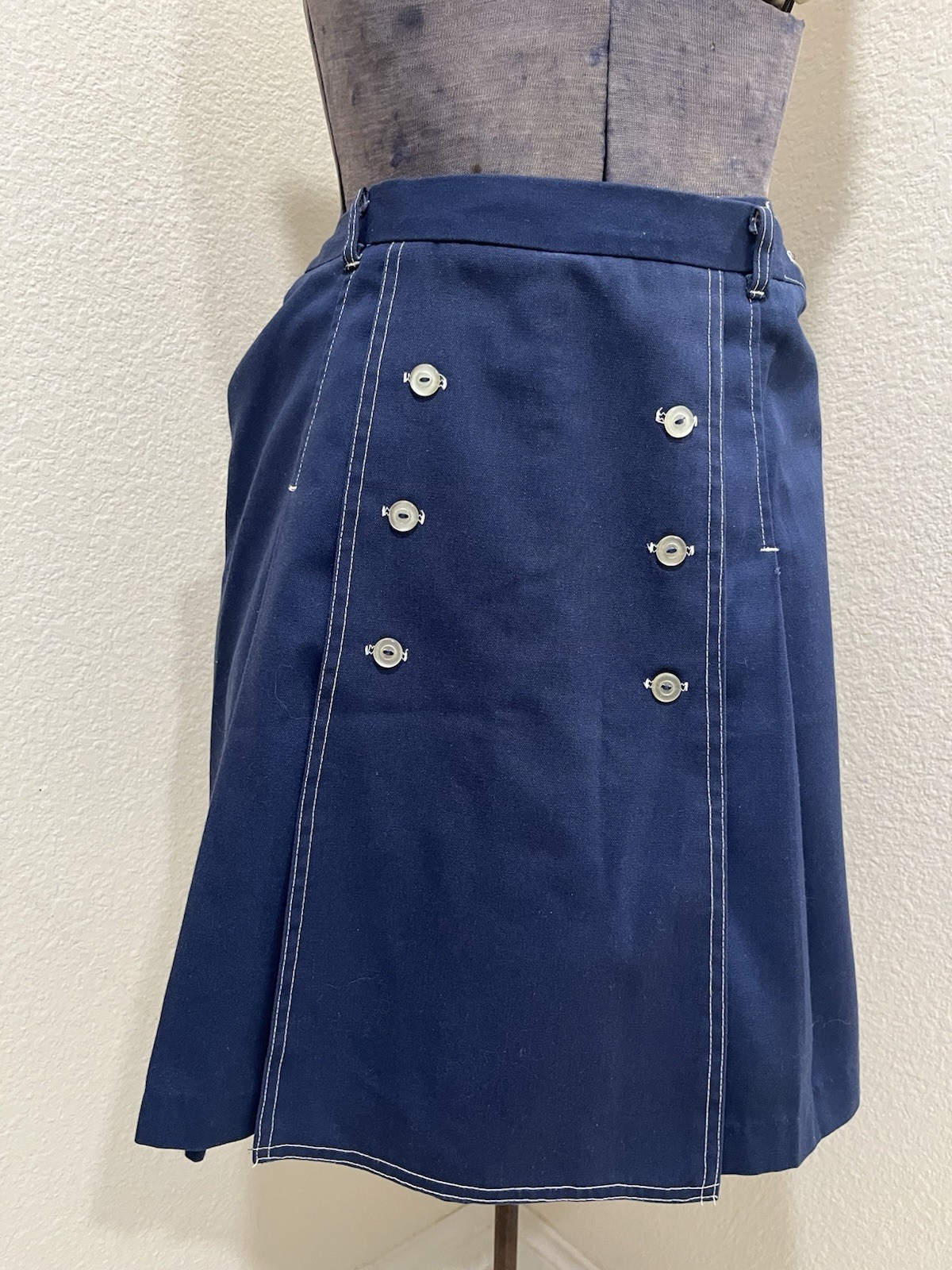 Vintage 1970’s – Gauchos/Culottes/Skort – Blue – Gator Of Florida