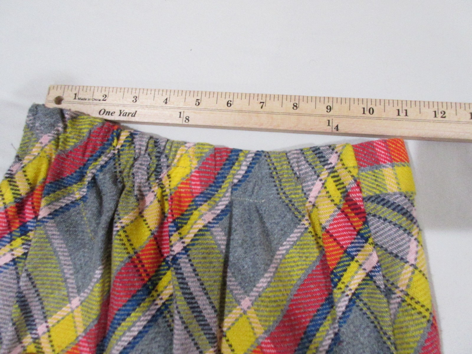 Vtg. 1970’s Miss Pat Maxi Skirt Women Sz 9/10 Acrylic Tweed Plaid Multicolor