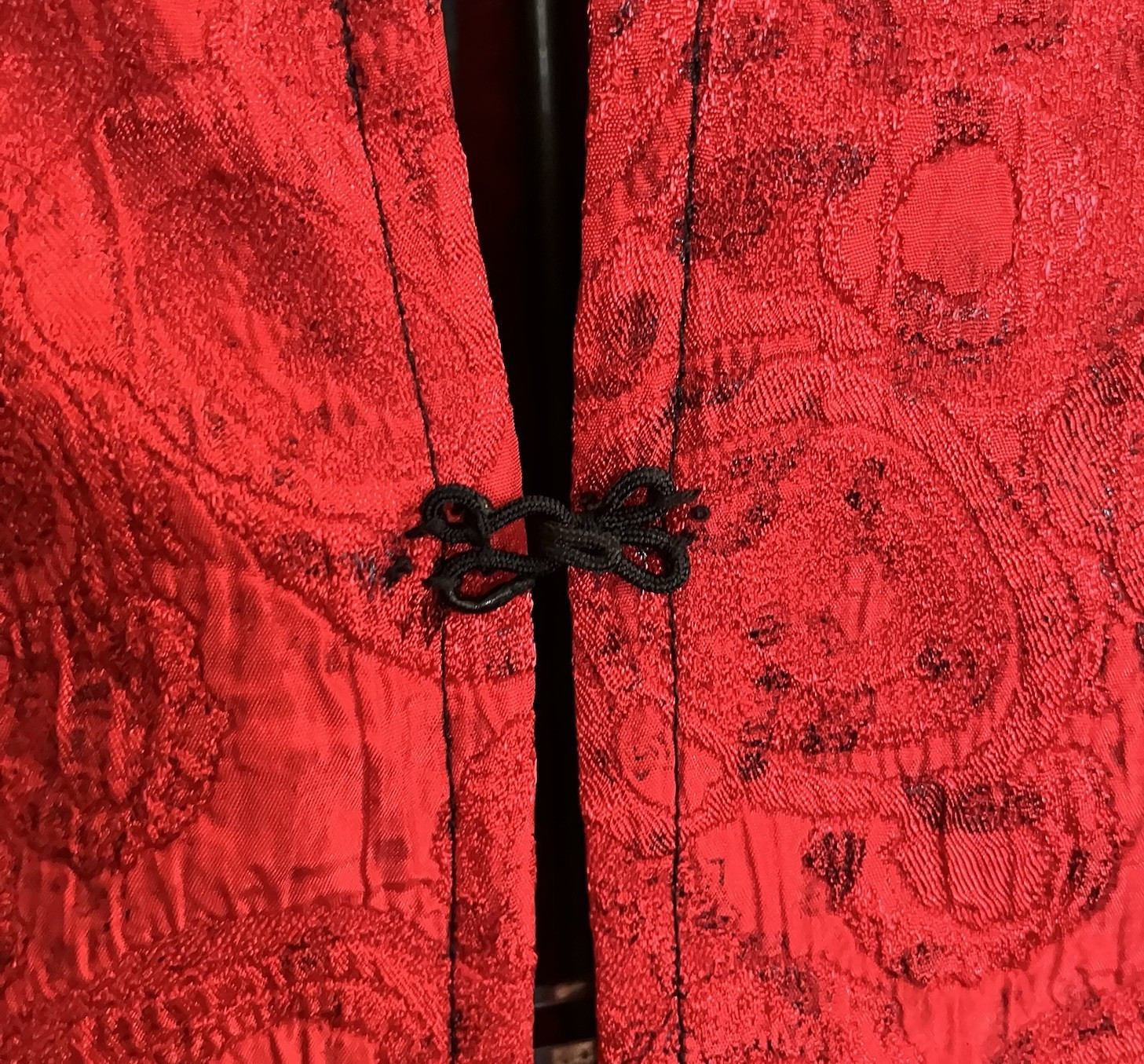 Vtg 80s Erin London Red Jacket Hook & Eye Closure Lightly Padded Shoulders