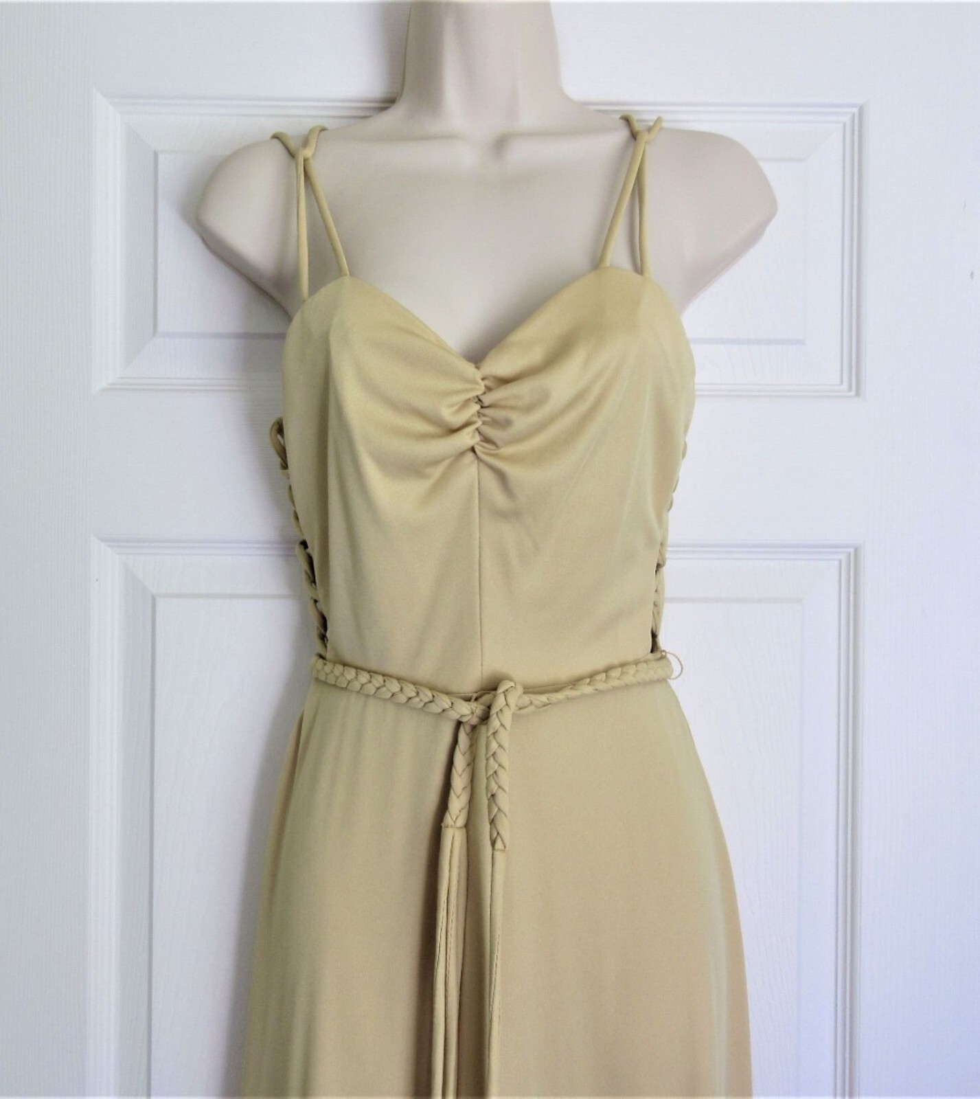 70s Slinky Gown, Jody T of California Disco Dress, Vintage Retro