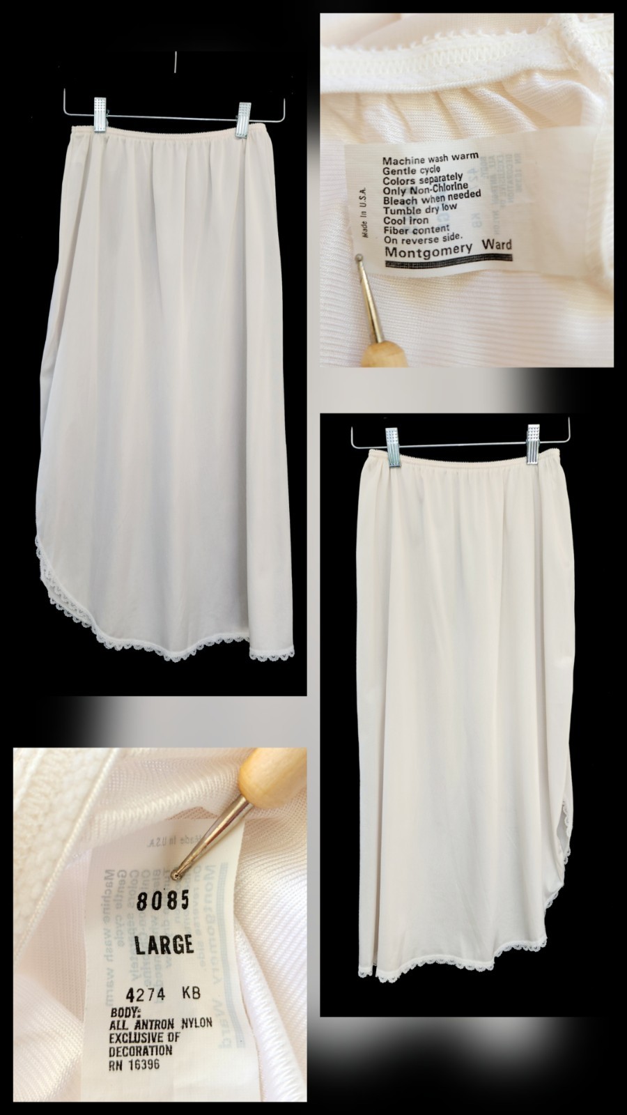 Vtg Slip Lot 5 Vassarette Lily Of France Maidenform Warners Half Full Cami